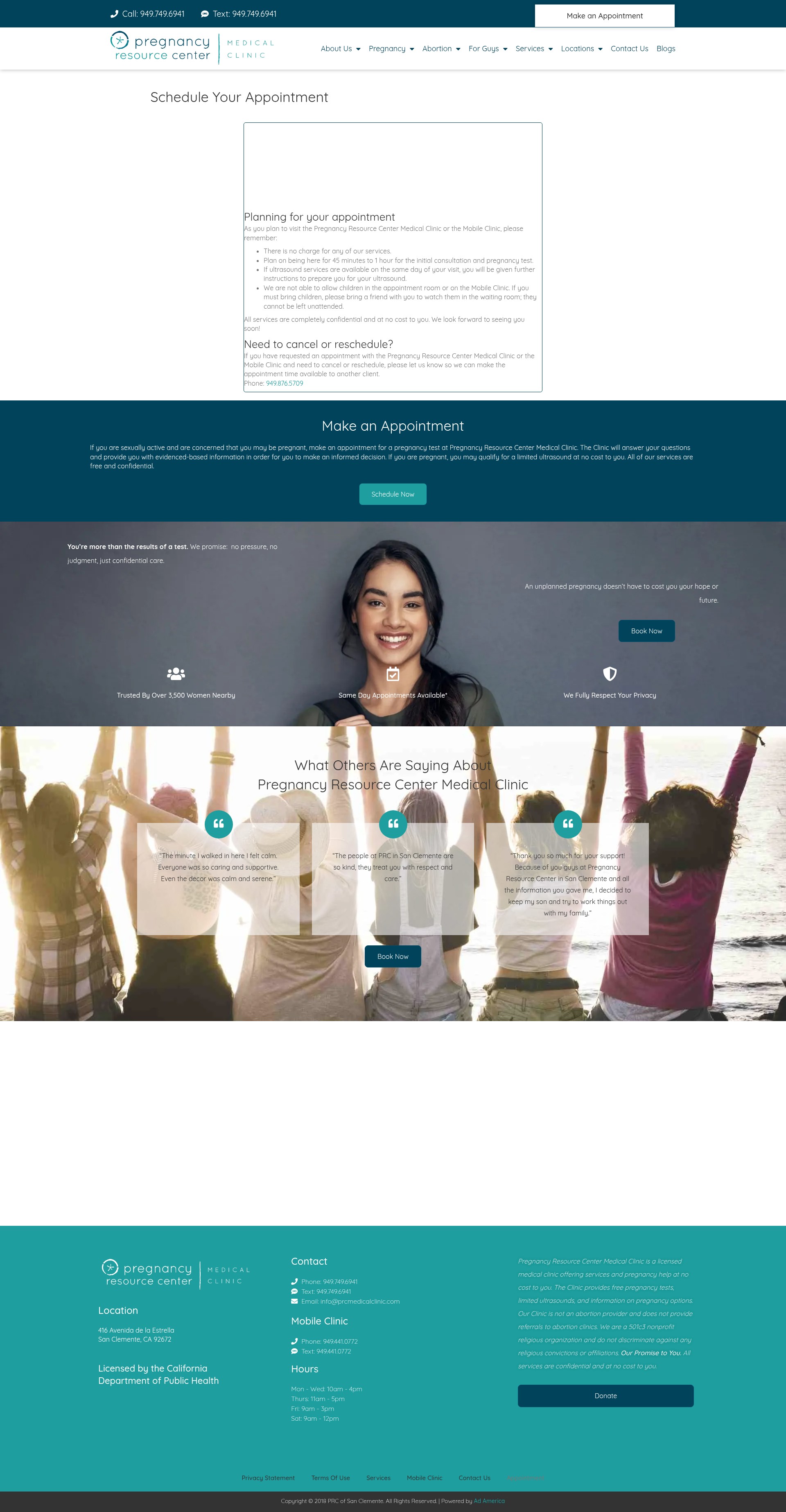 Screenshot of prcmedicalclinic.com