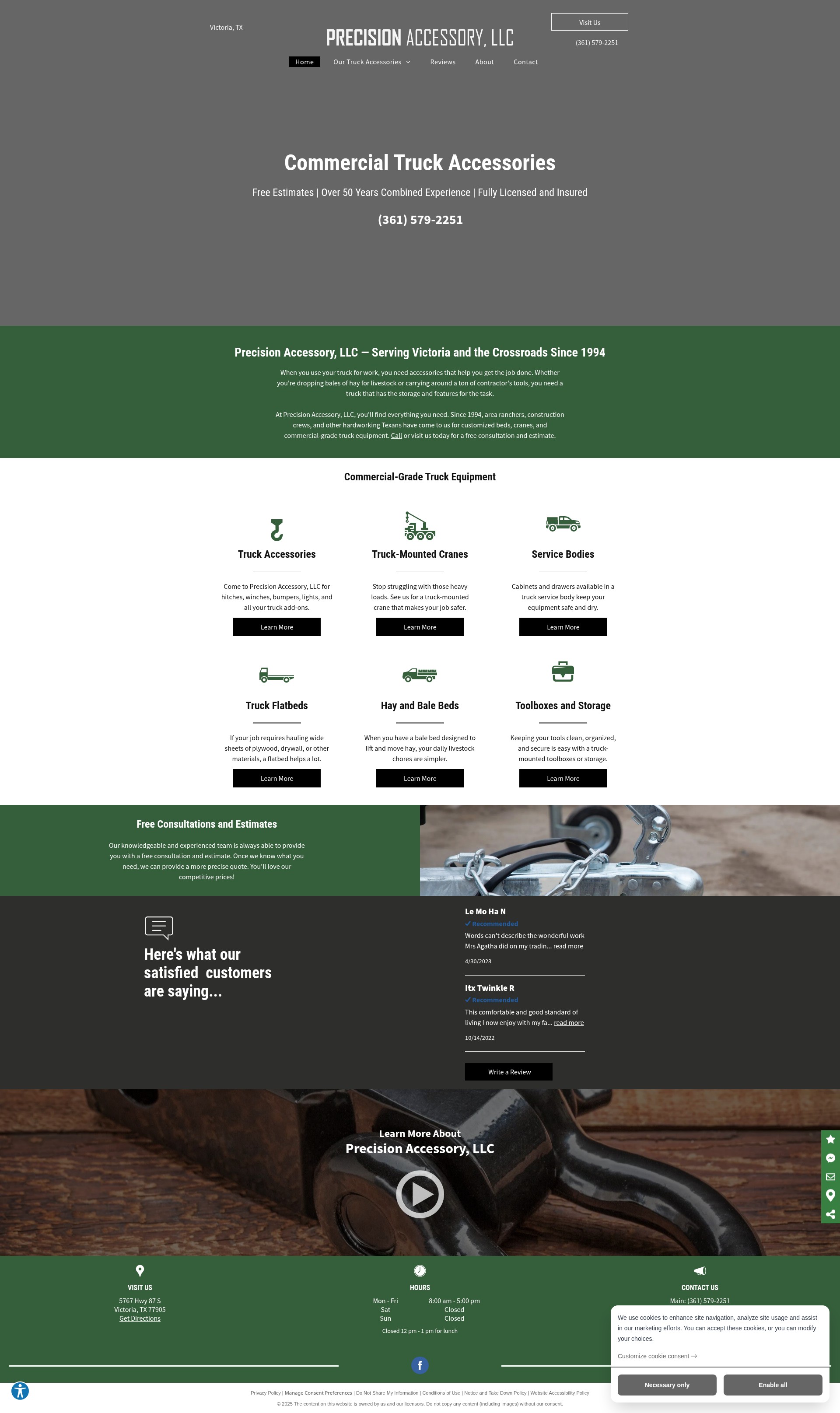 Screenshot of precisionaccessory.net
