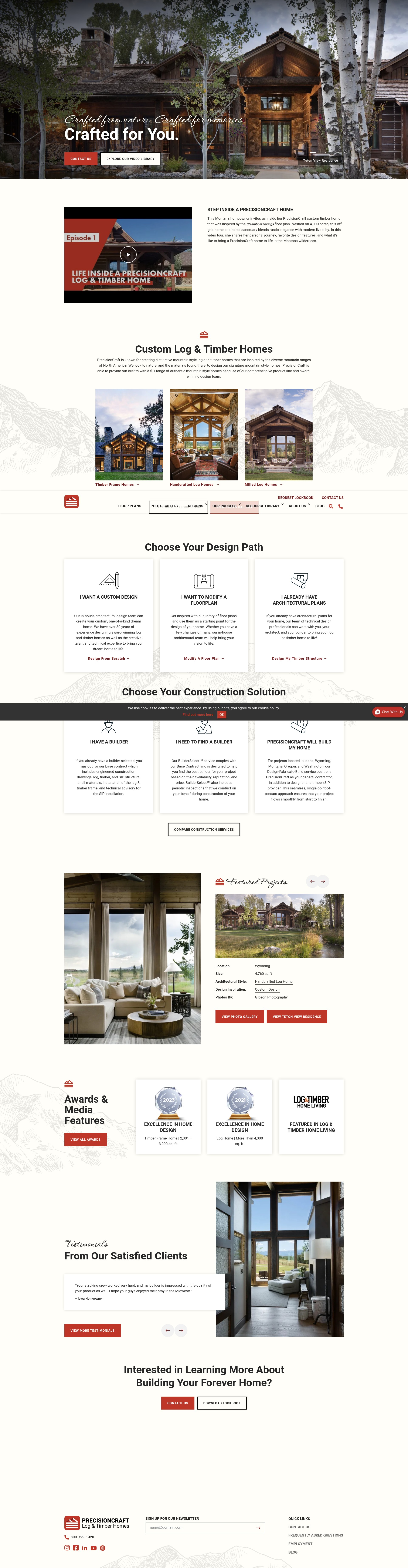 Screenshot of precisioncraft.com