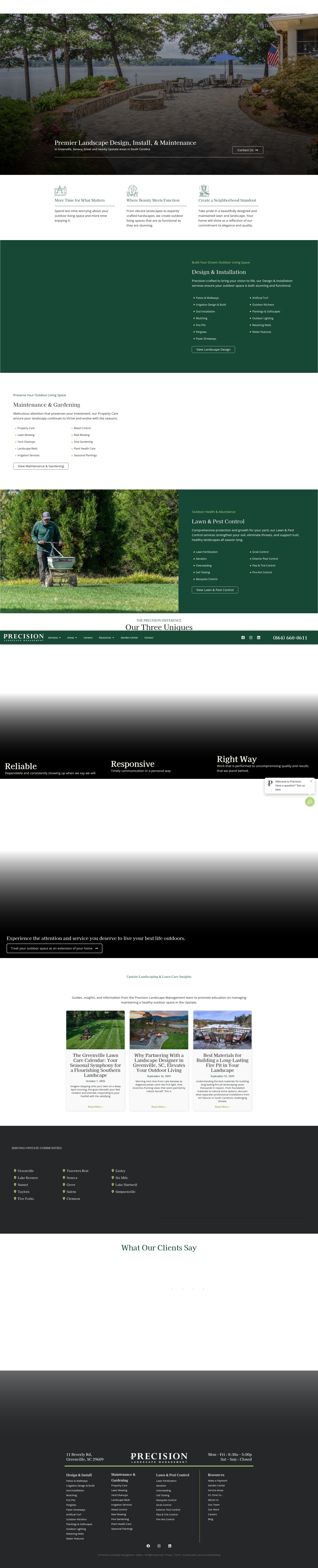 Screenshot of precisiongvl.com