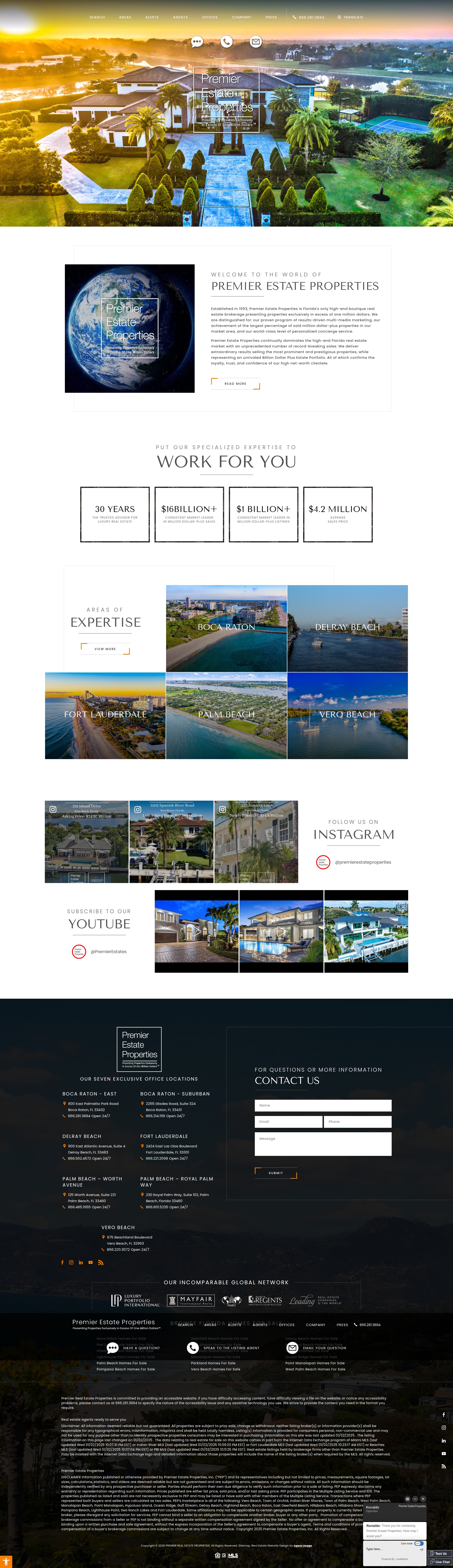 Screenshot of premierestateproperties.com