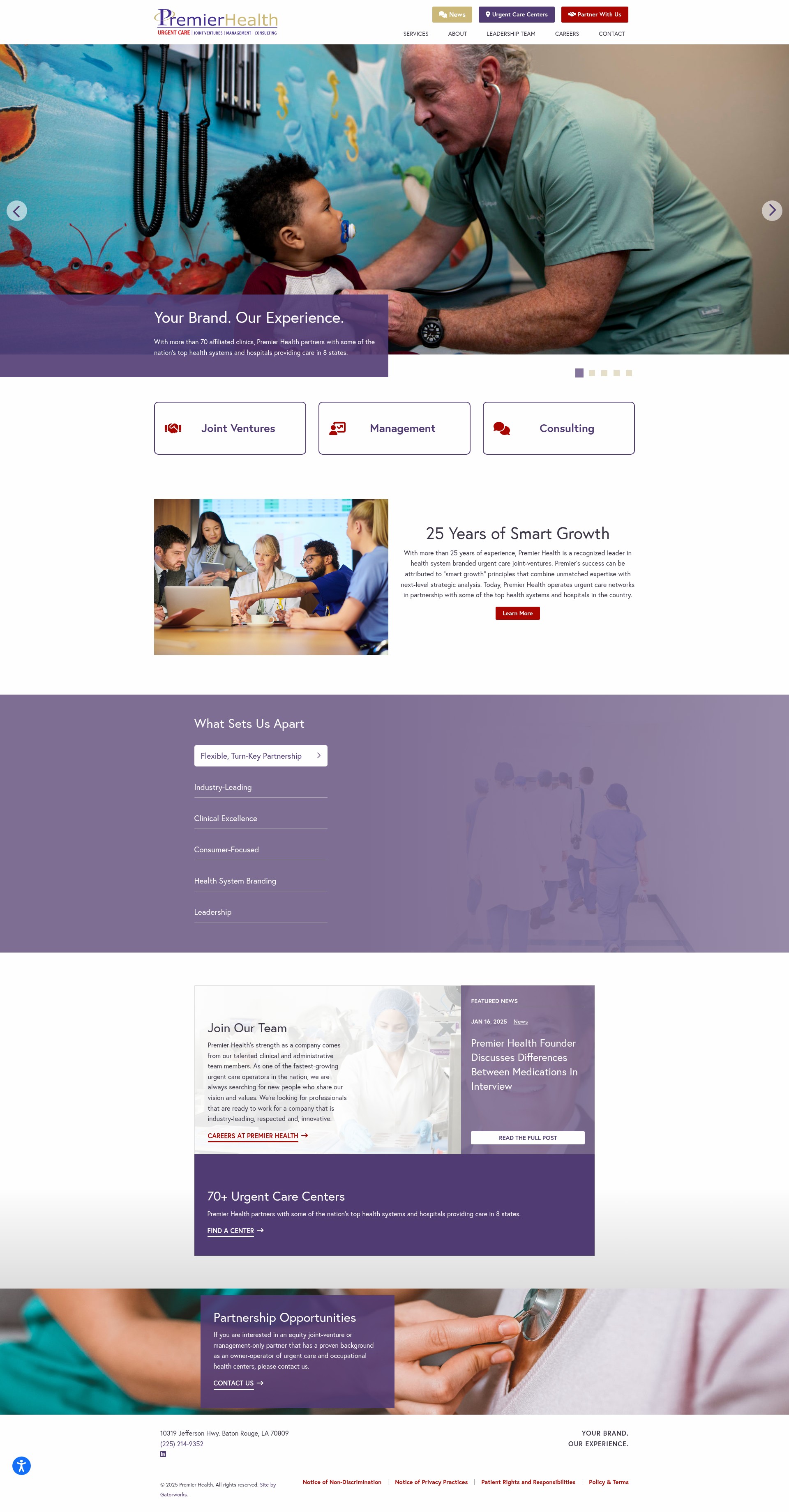 Screenshot of premierhealthurgentcare.com