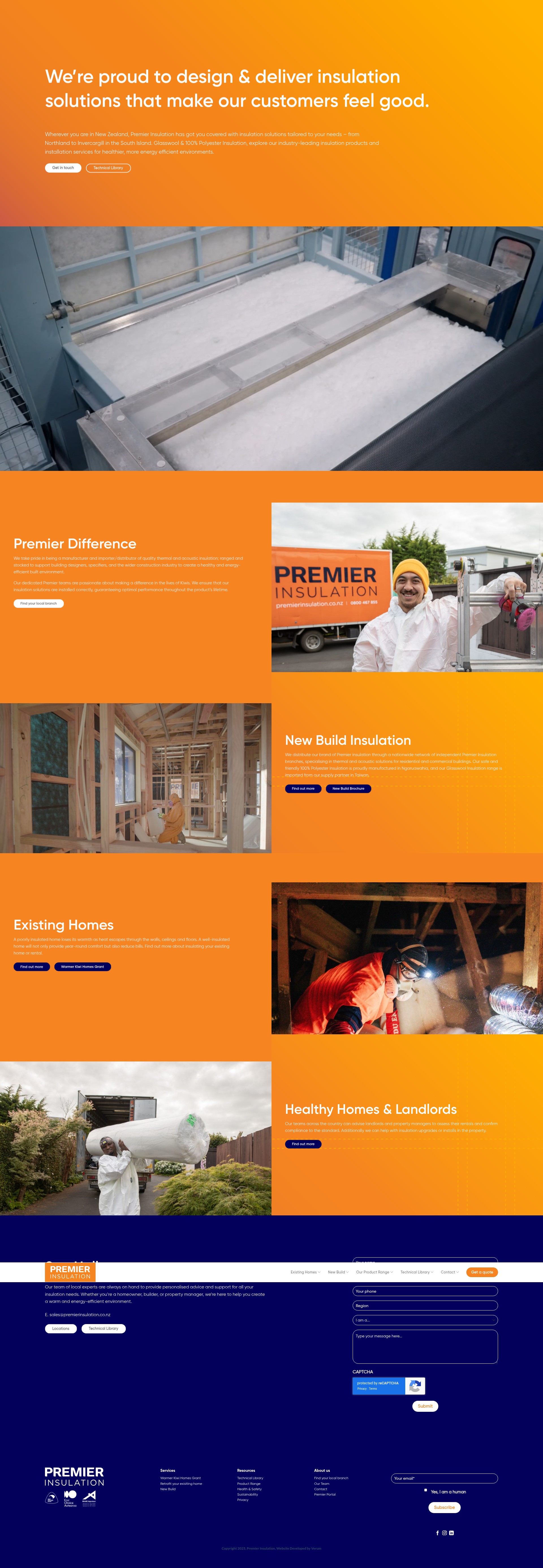 Screenshot of premierinsulation.co.nz