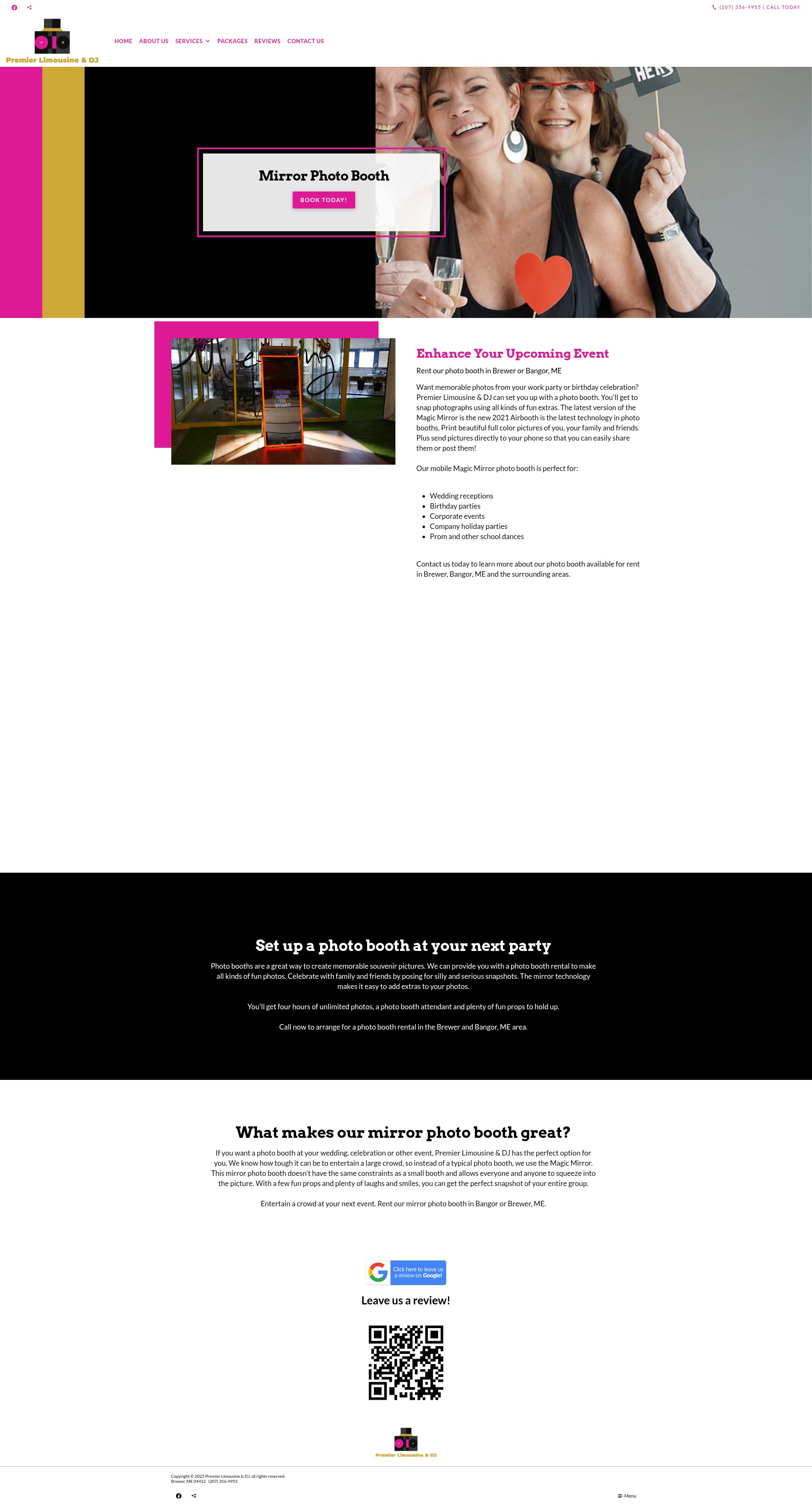 Screenshot of premierlimoanddj.com
