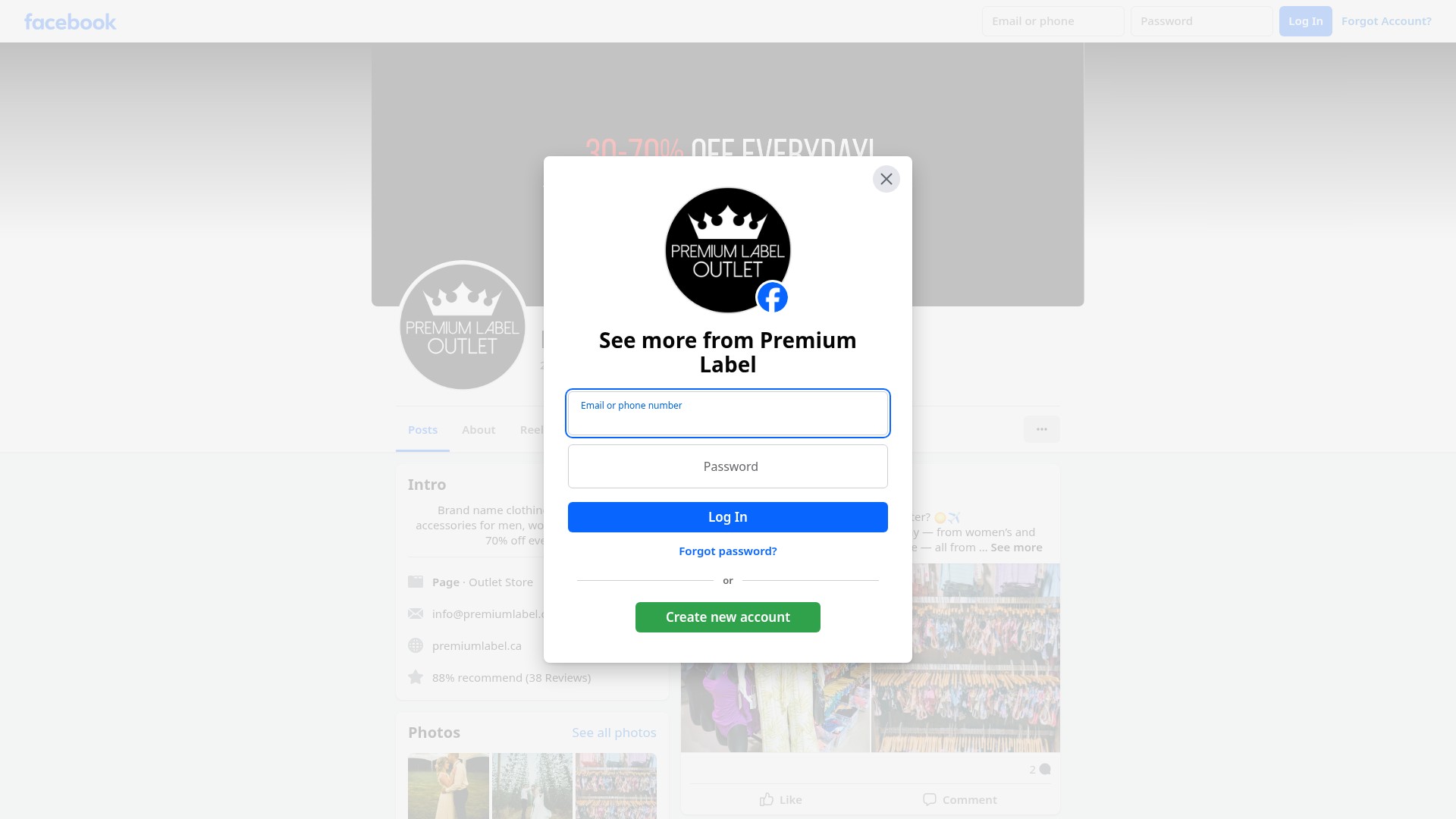 Screenshot of premiumlabel.ca