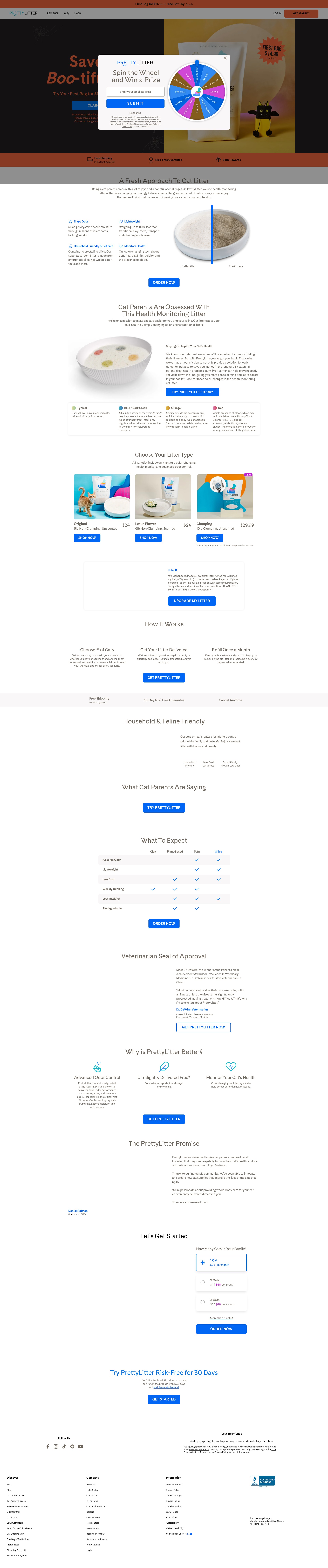 Screenshot of prettylitter.com