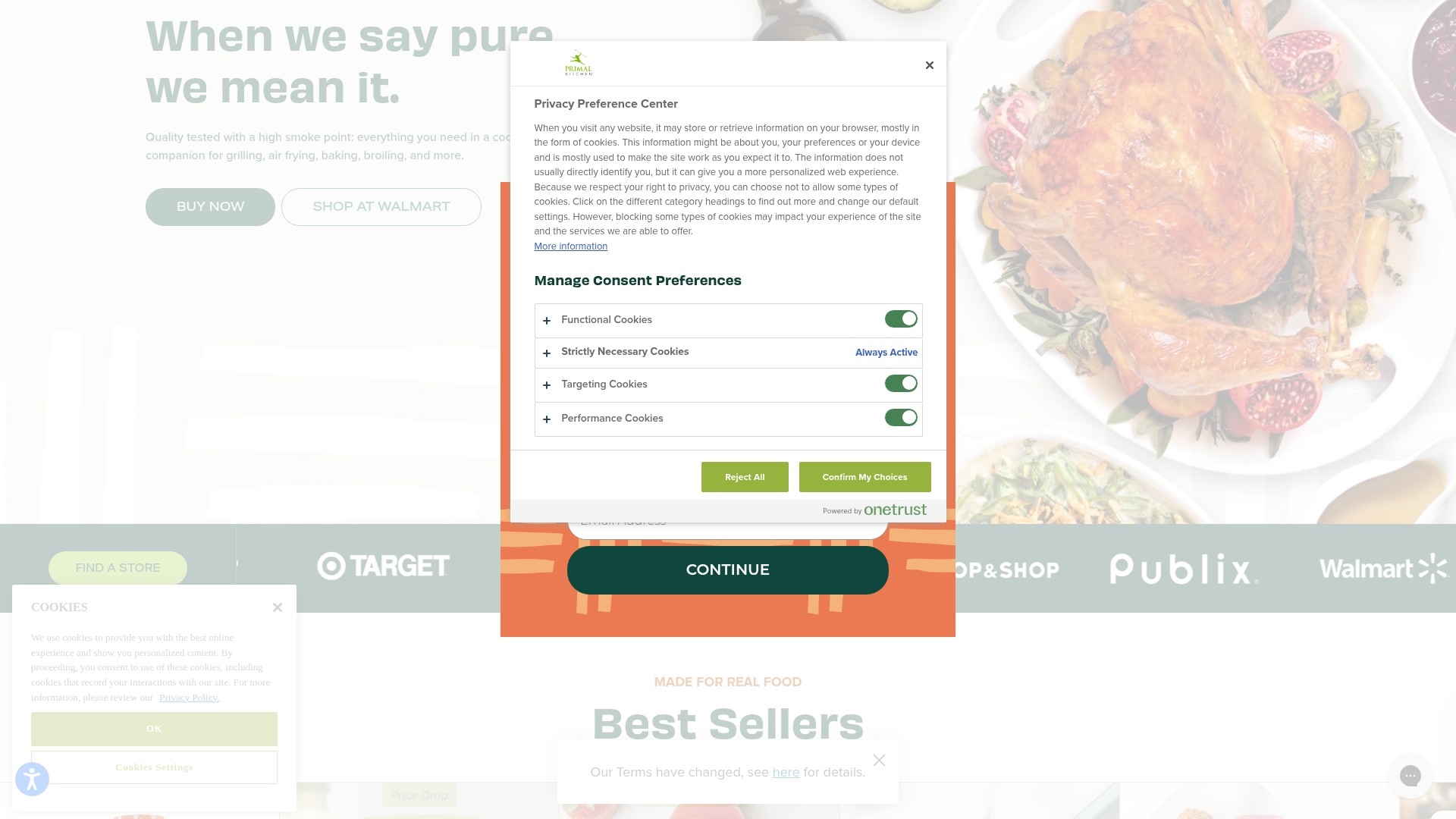 Screenshot of primalkitchen.com