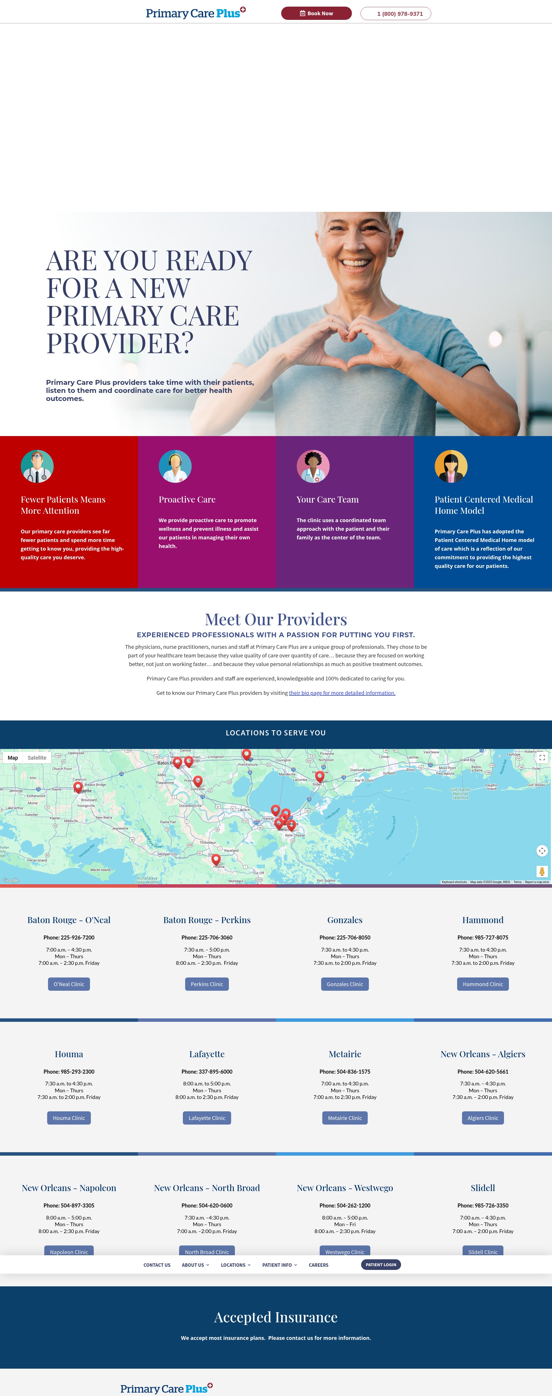 Screenshot of primarycareplus.com