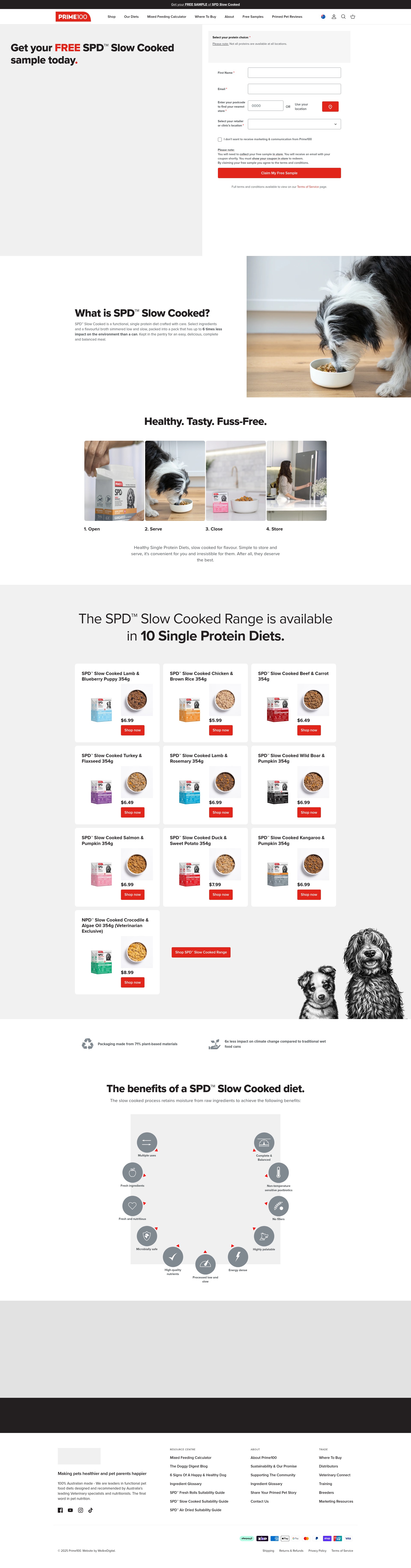 Screenshot of prime100.com.au