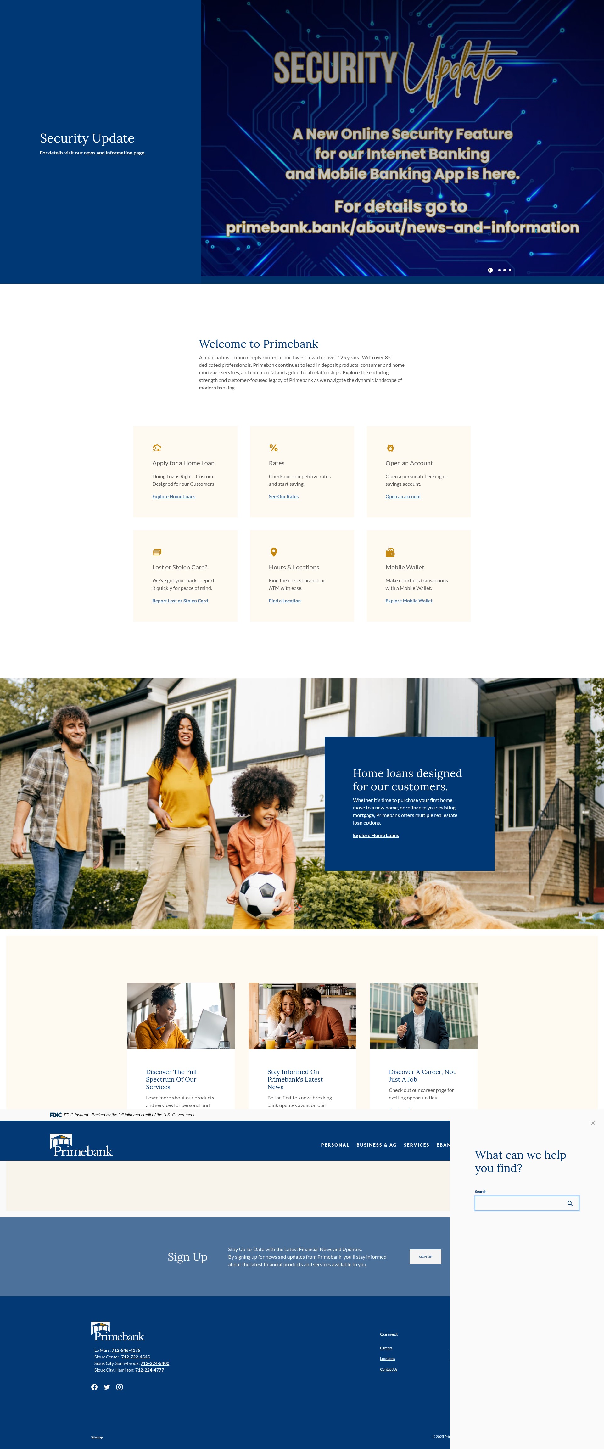 Screenshot of primebank.bank