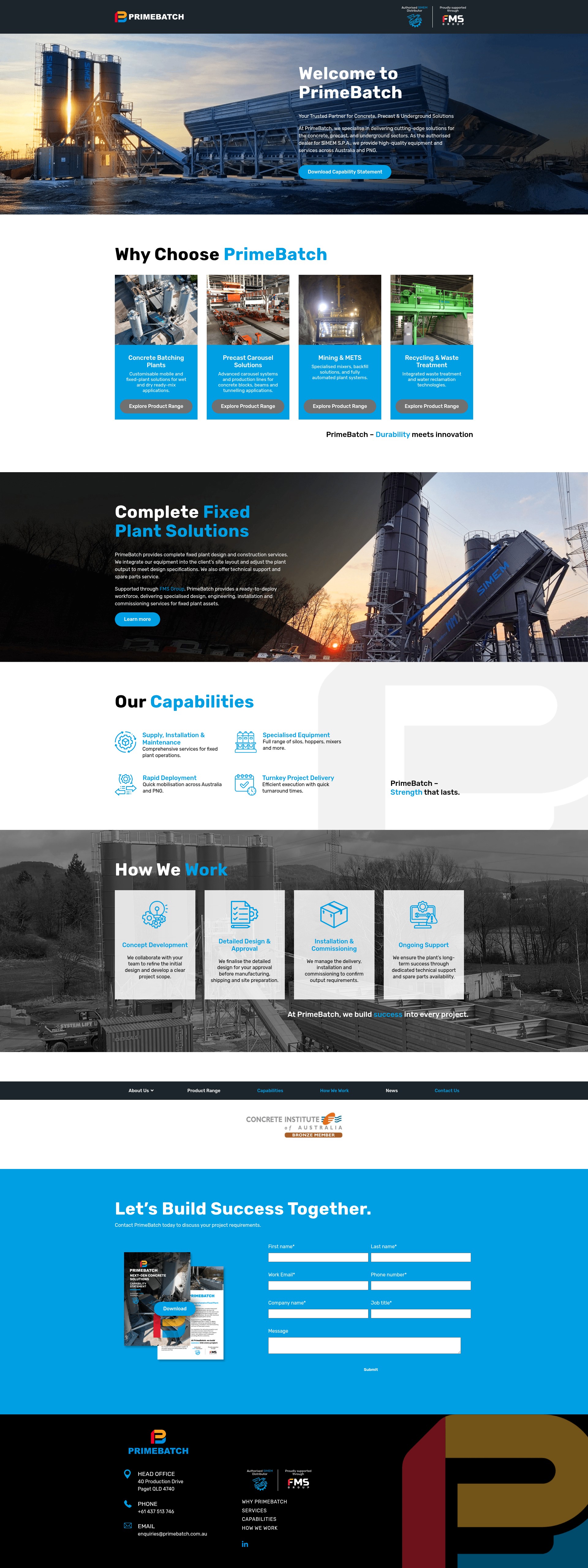 Screenshot of primebatch.com.au