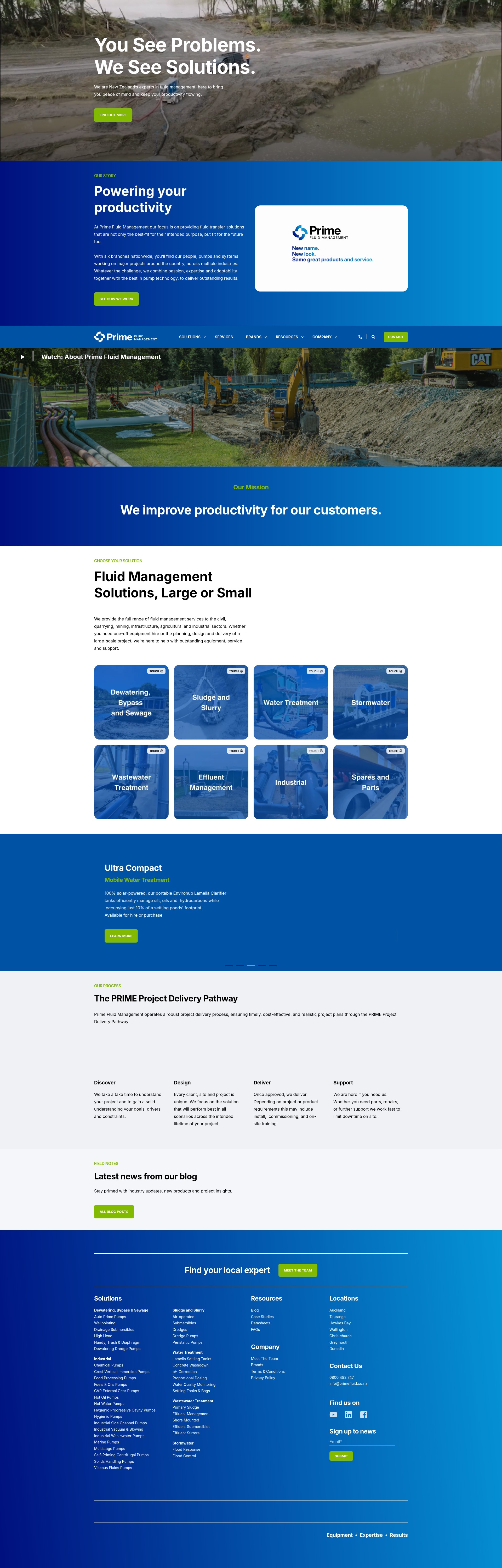 Screenshot of primefluid.co.nz