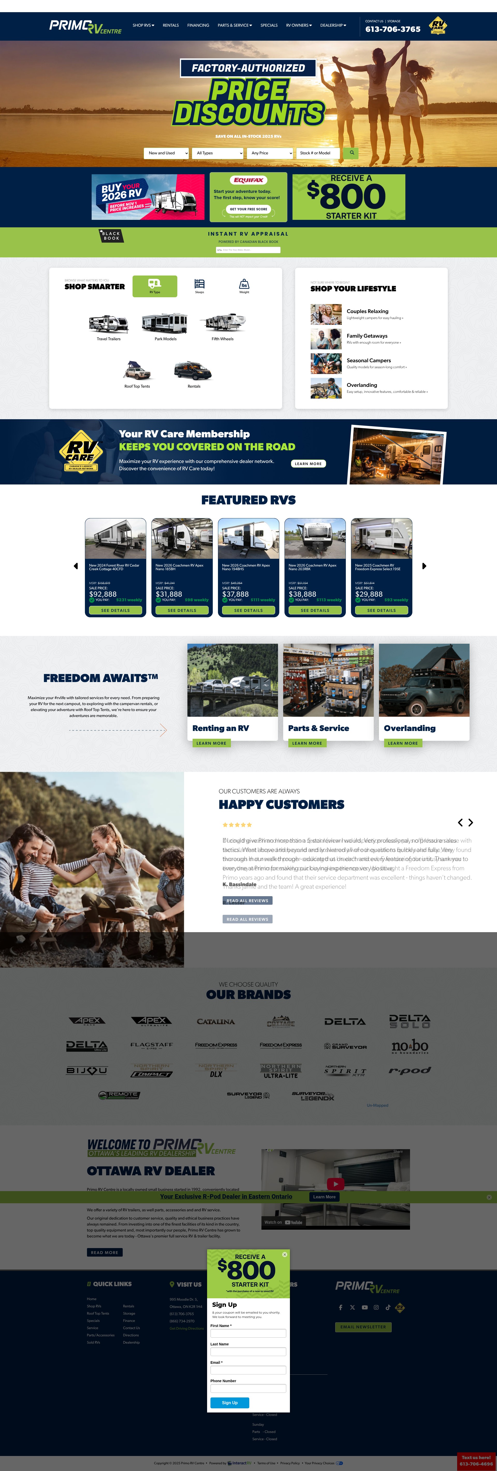 Screenshot of primorvcentre.ca