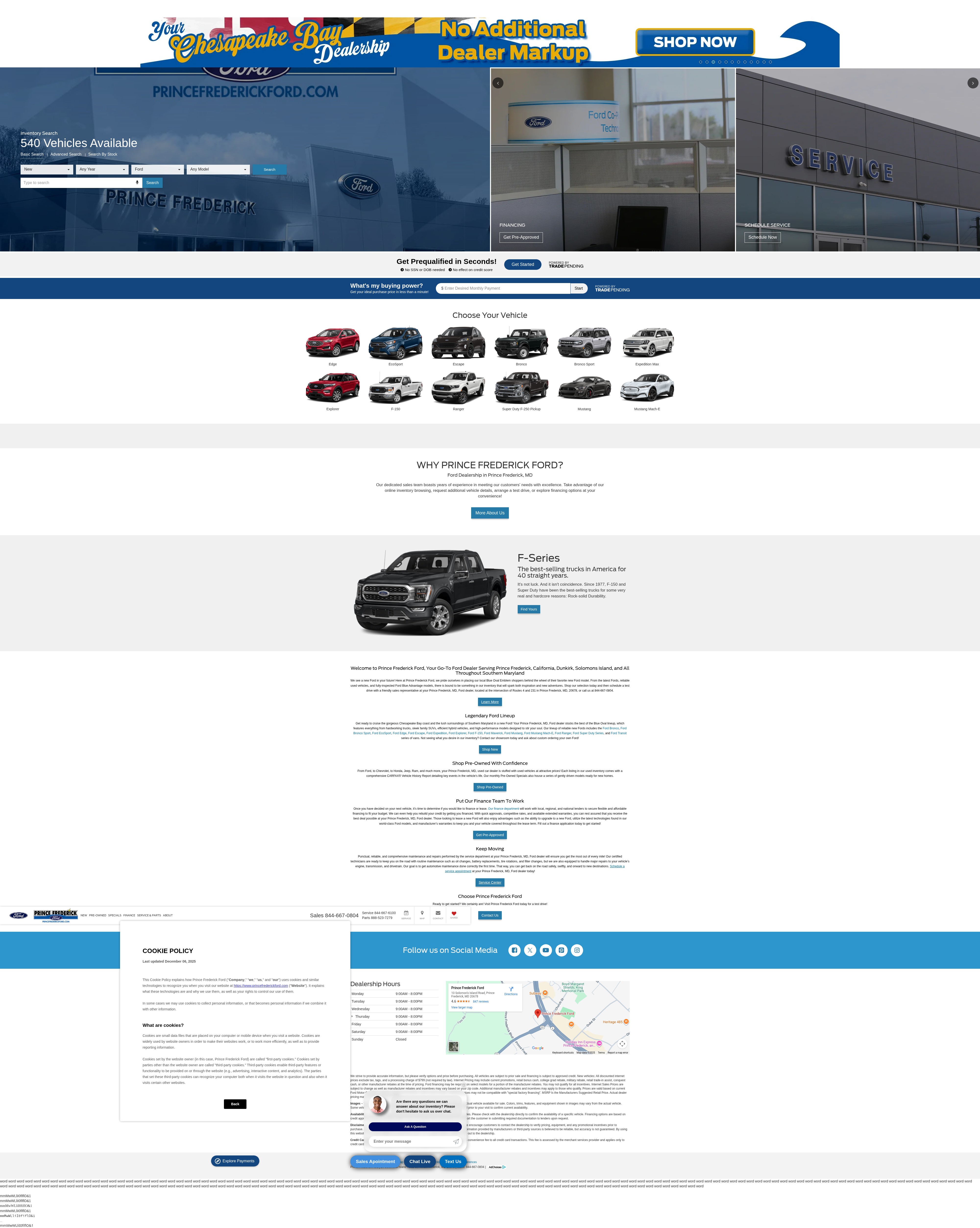 Screenshot of princefrederickford.com
