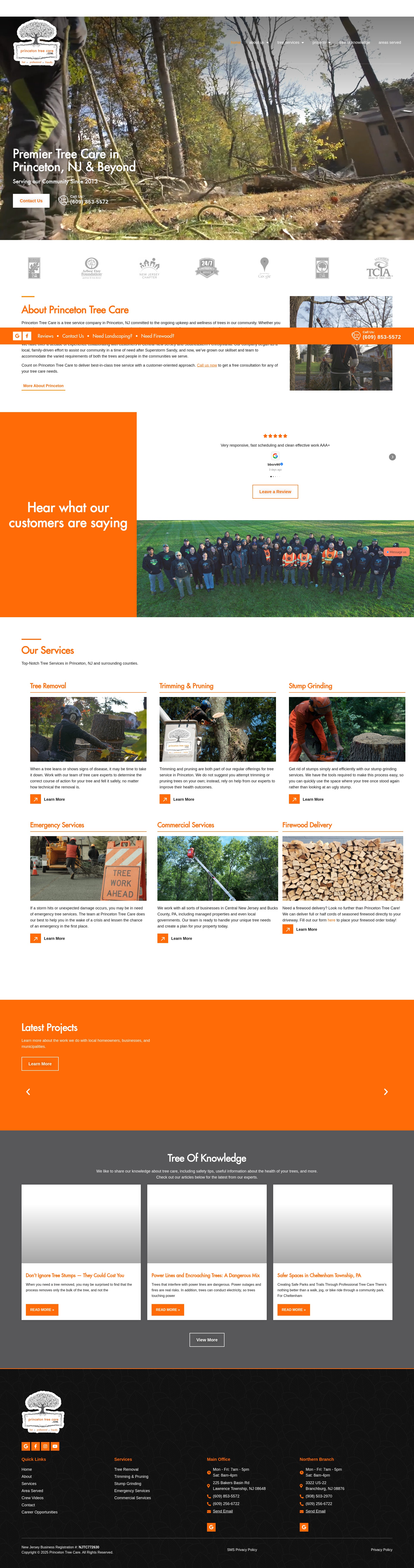 Screenshot of princetontreecare.com