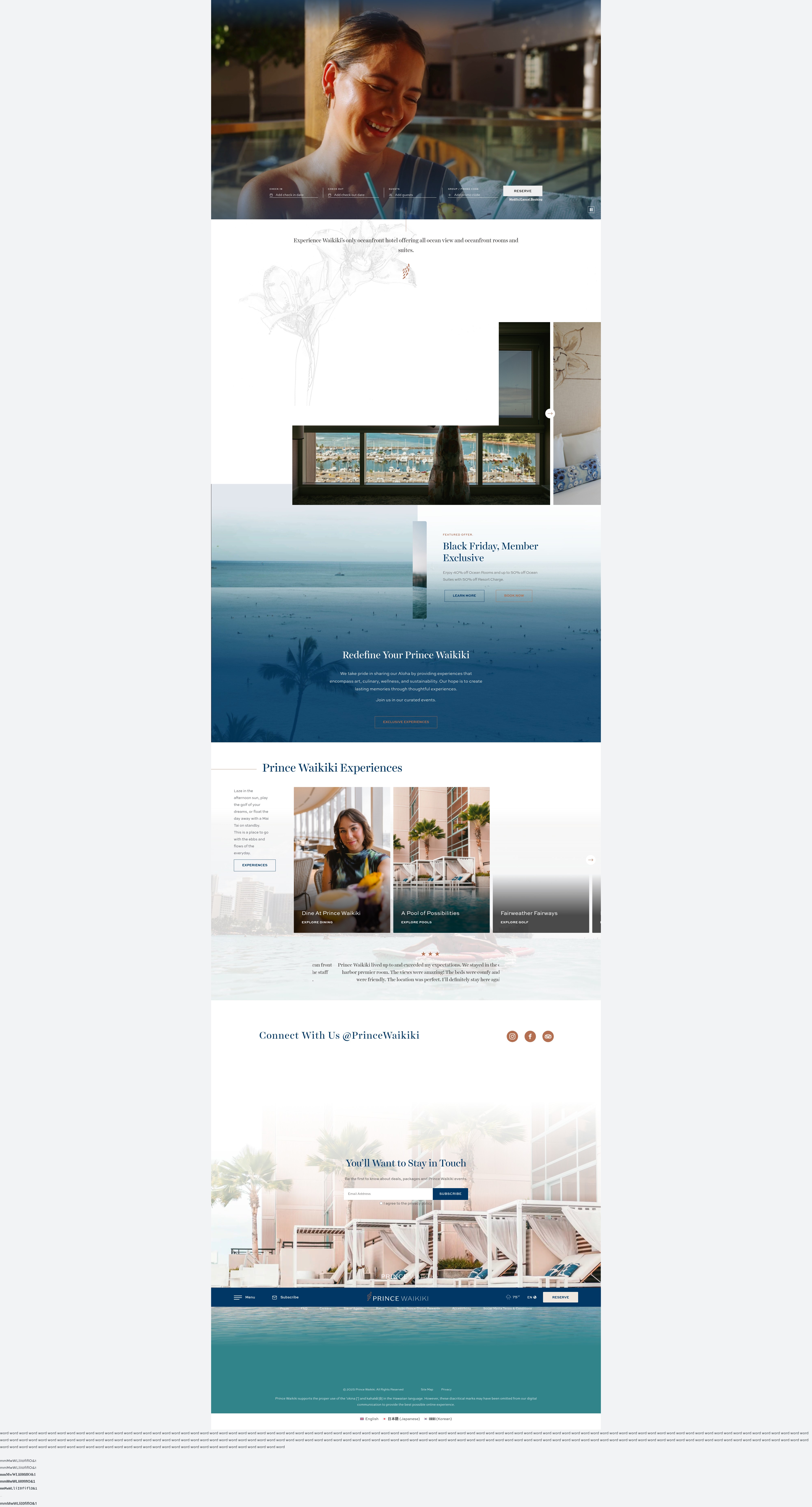 Screenshot of princewaikiki.com