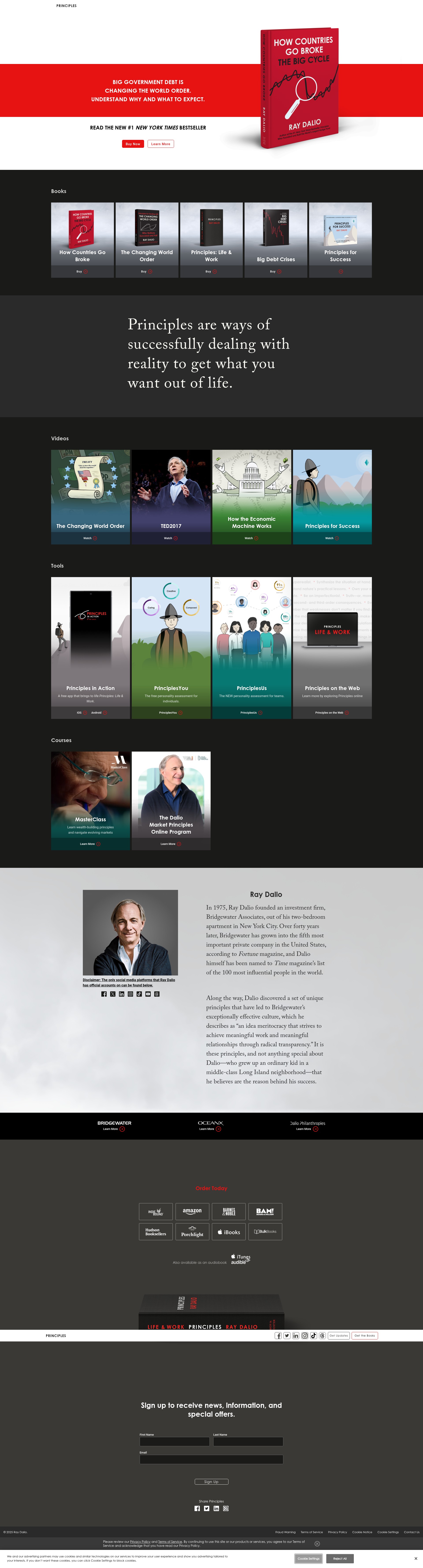 Screenshot of principles.com