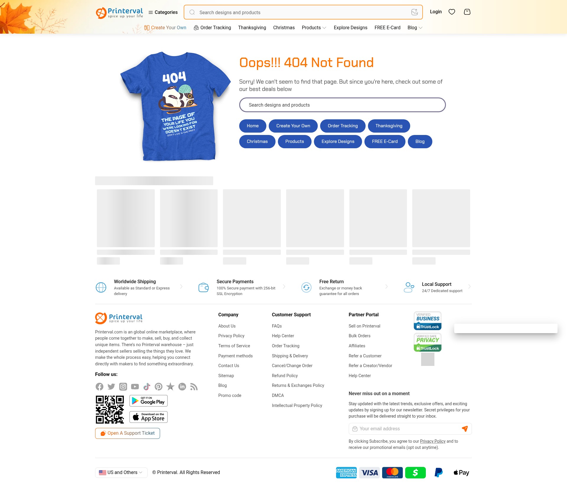 Screenshot of printerval.com