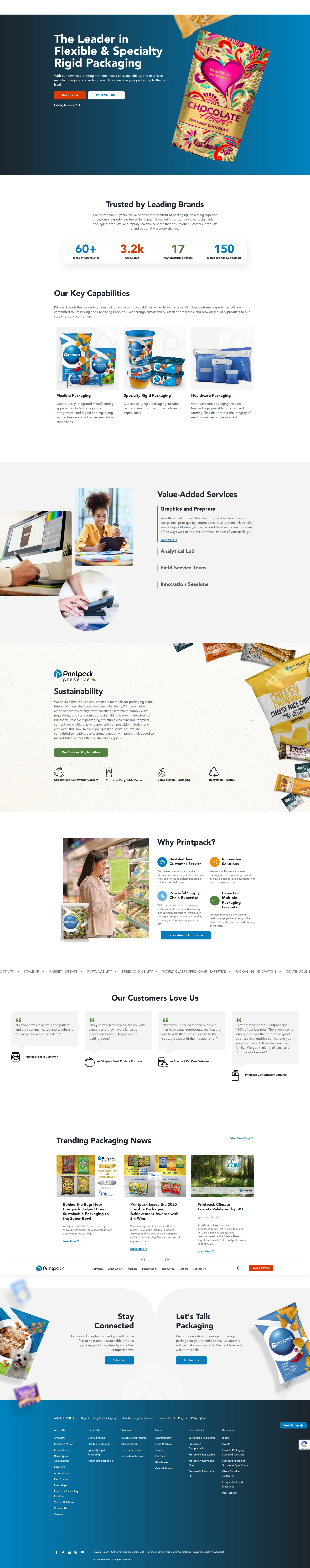 Screenshot of printpack.com