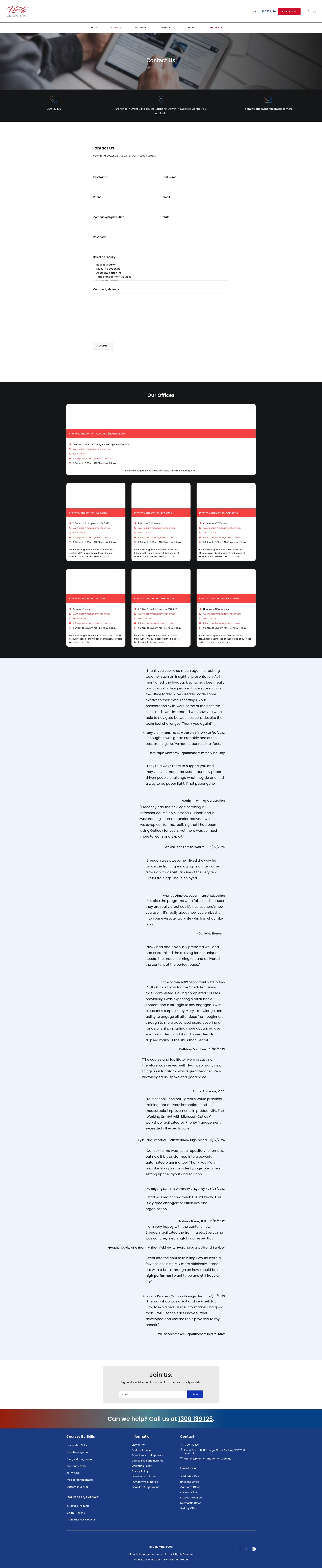 Screenshot of prioritymanagement.com.au