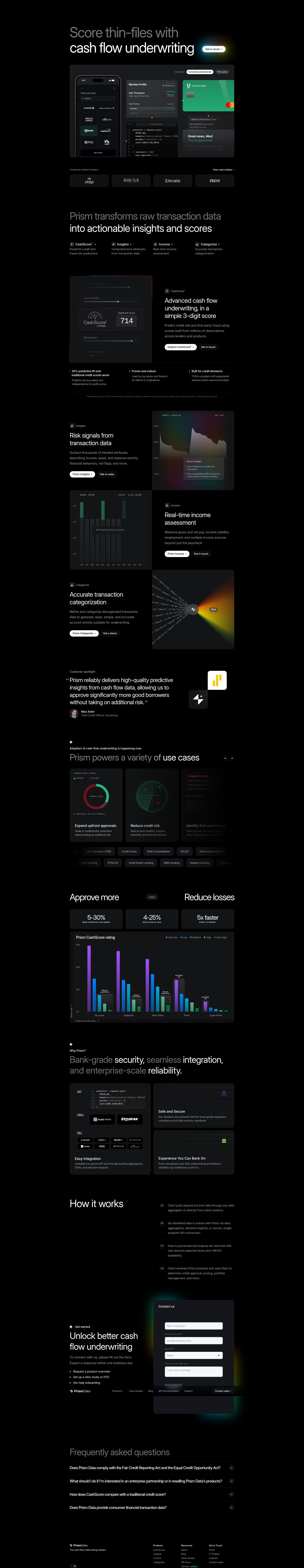 Screenshot of prismdata.com