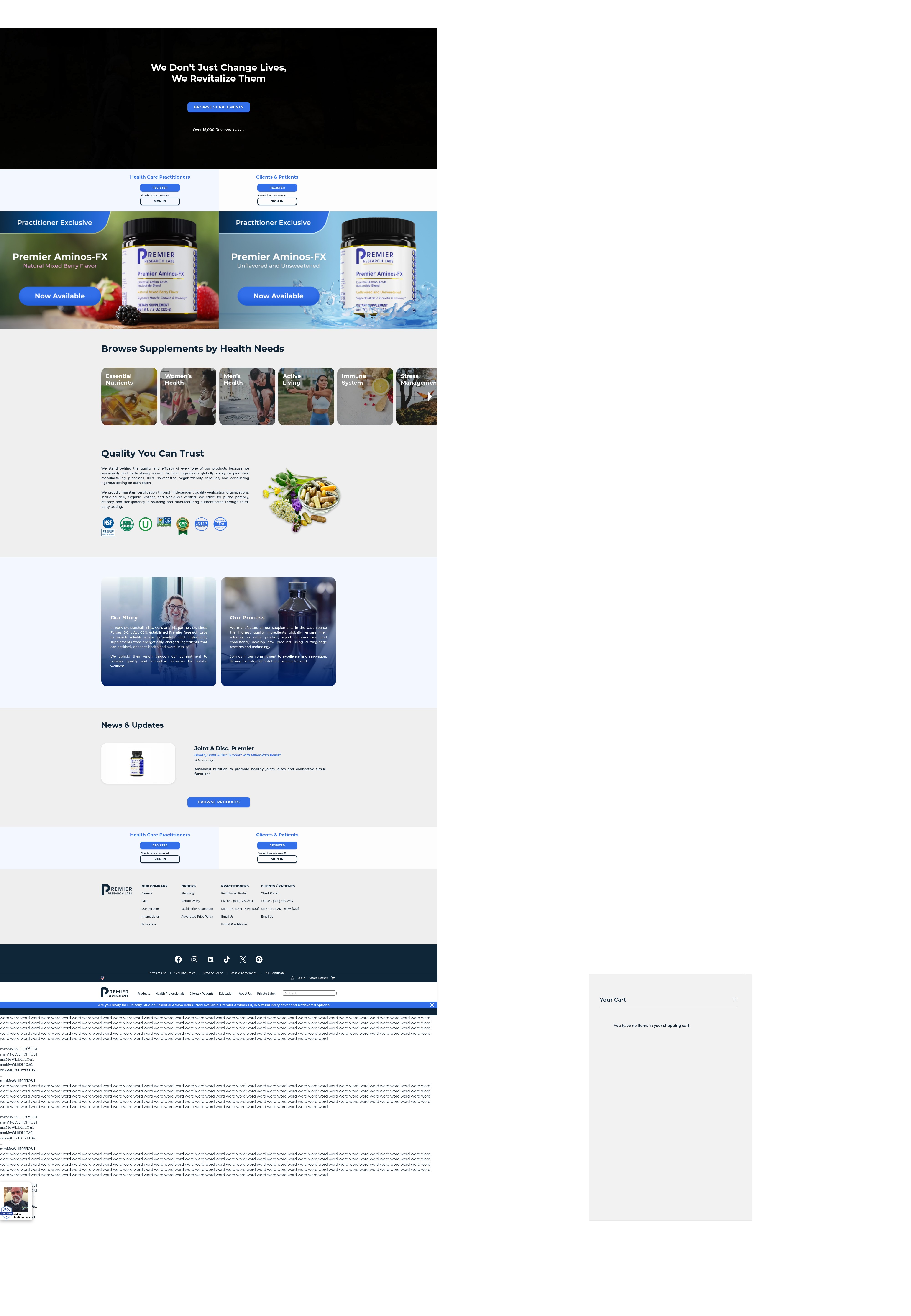 Screenshot of prlabs.com