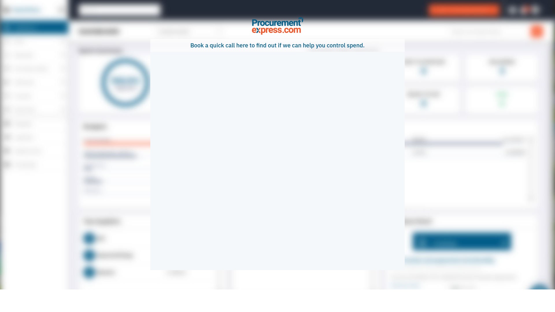 Screenshot of procurementexpress.com