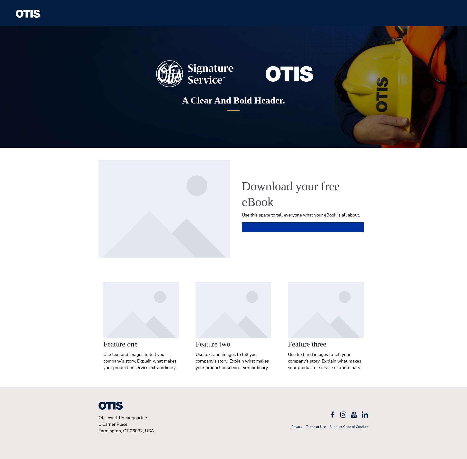 Screenshot of products.otis.com