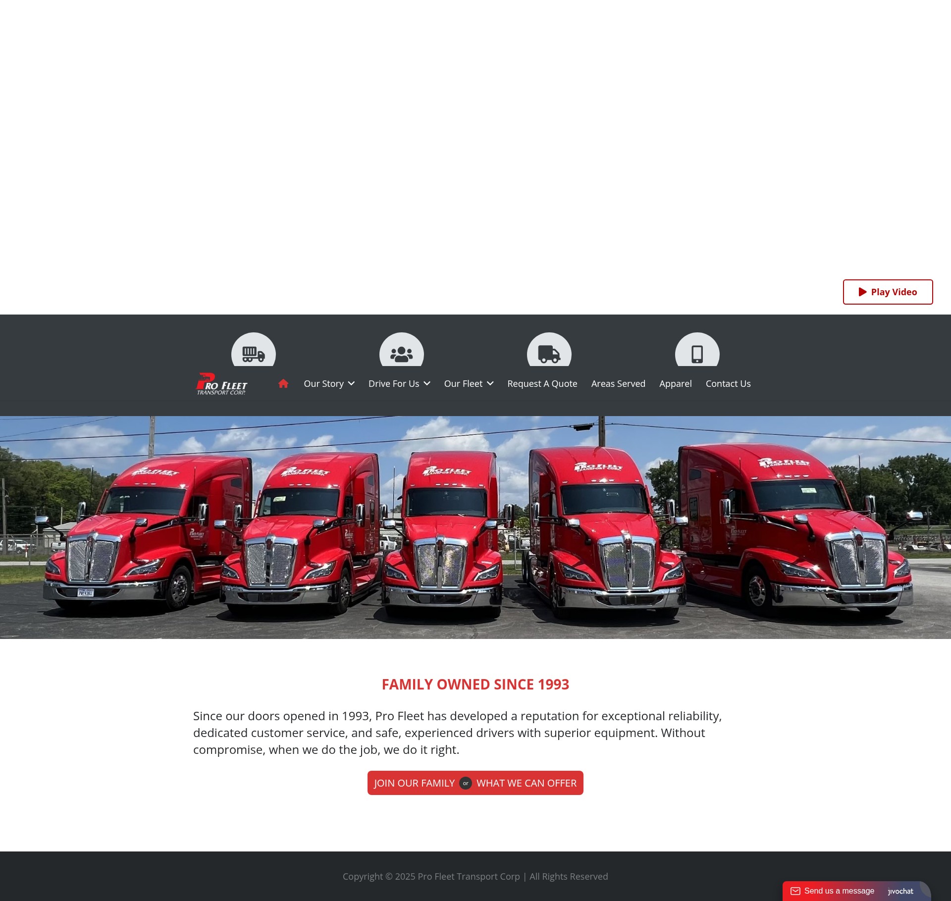 Screenshot of profleet.com