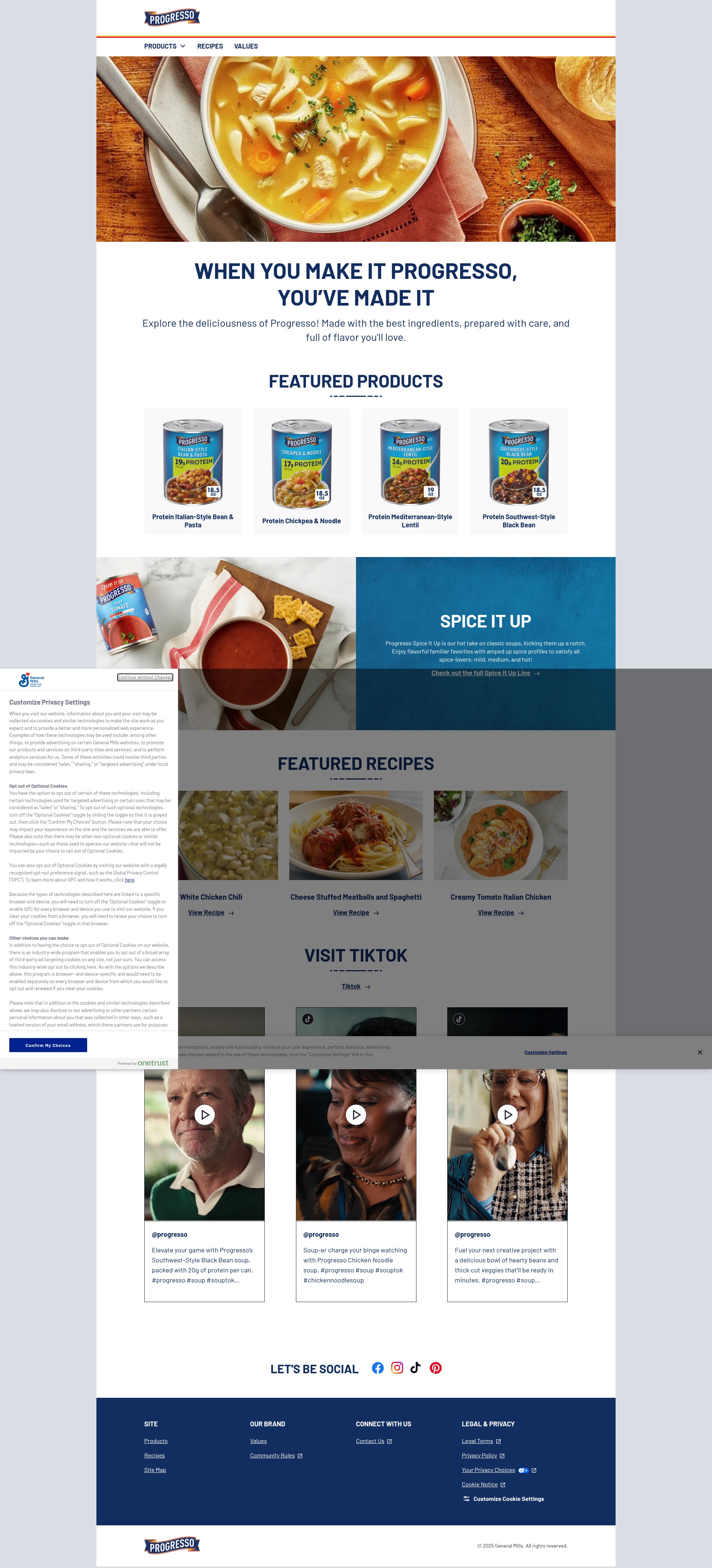 Screenshot of progresso.com