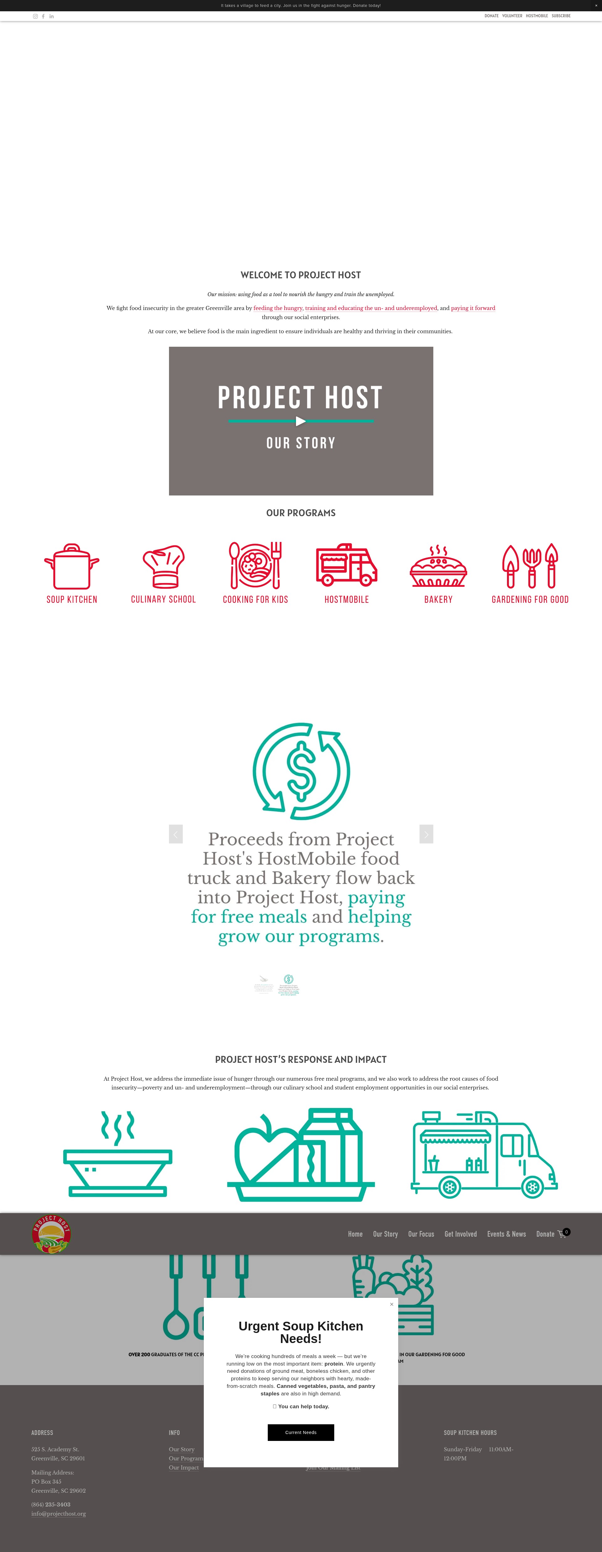 Screenshot of projecthost.org