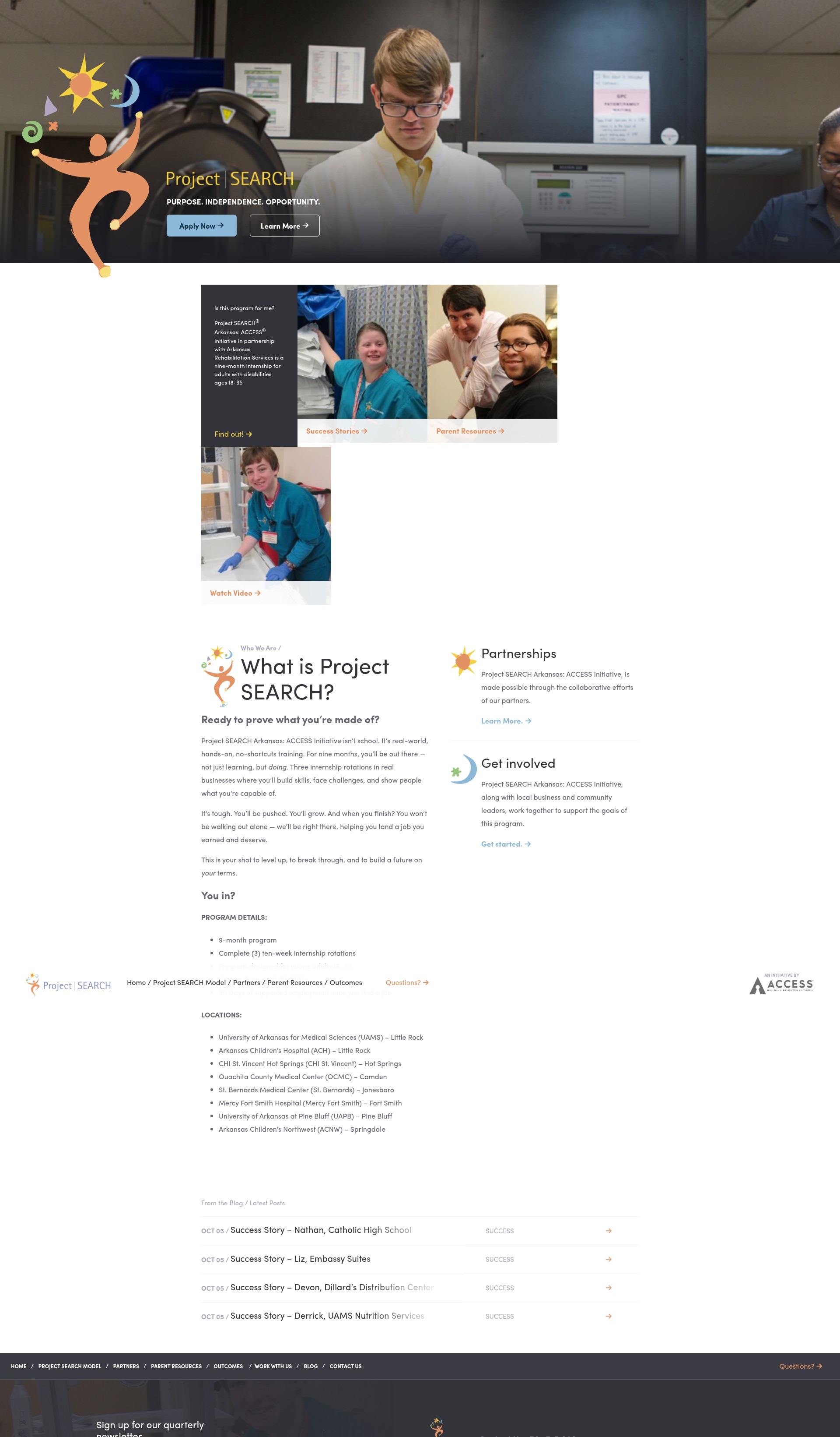 Screenshot of projectsearcharkansas.org