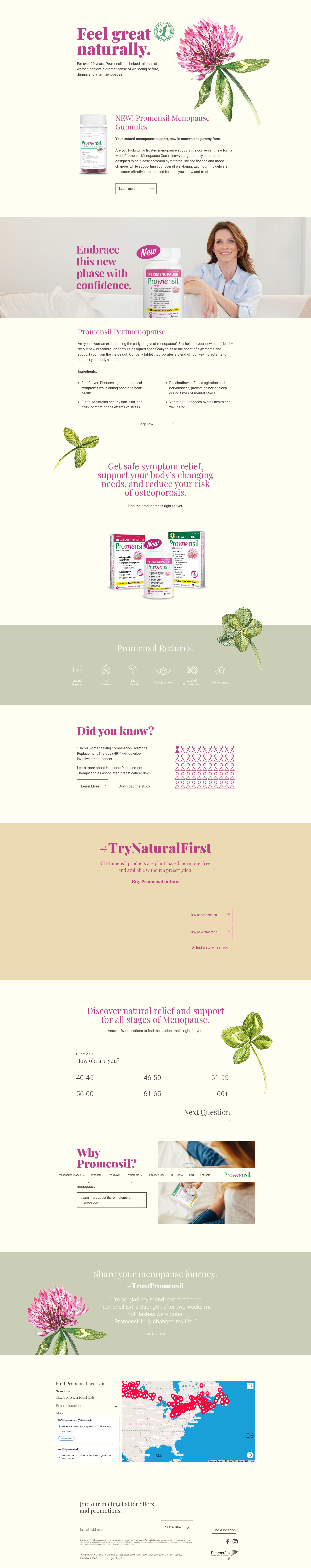 Screenshot of promensil.ca