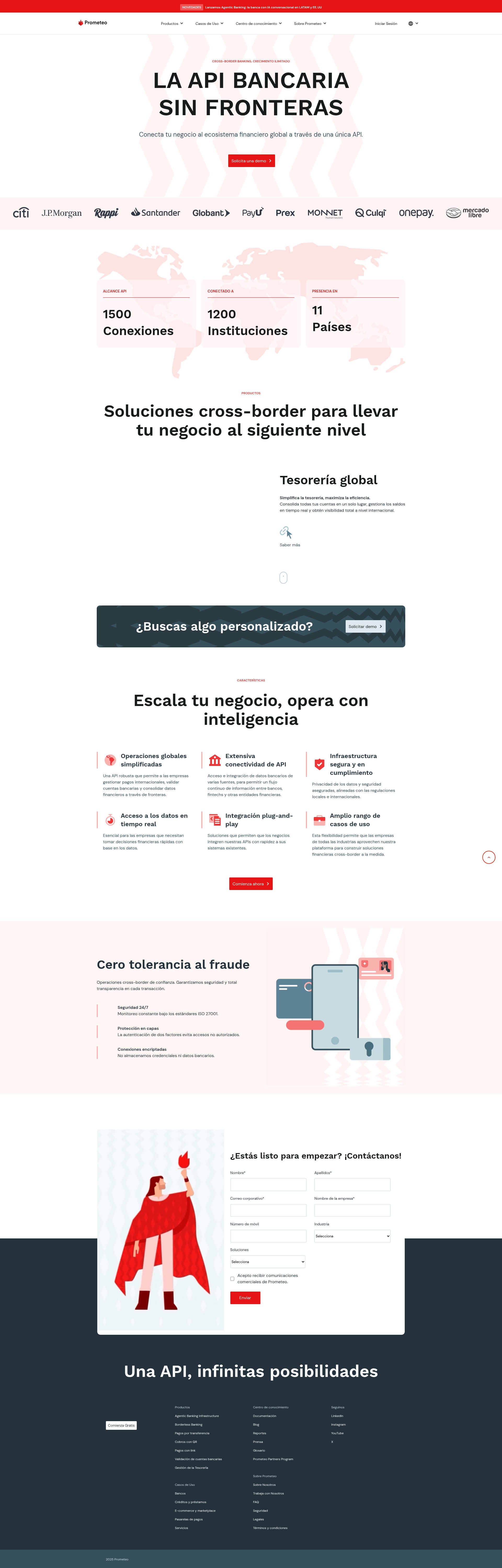 Screenshot of prometeoapi.com