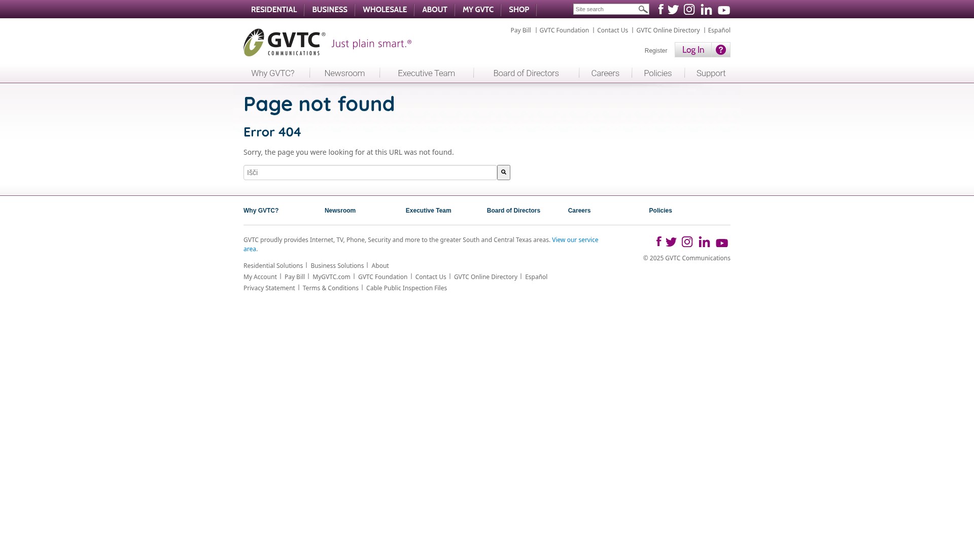 Screenshot of promo.gvtc.com