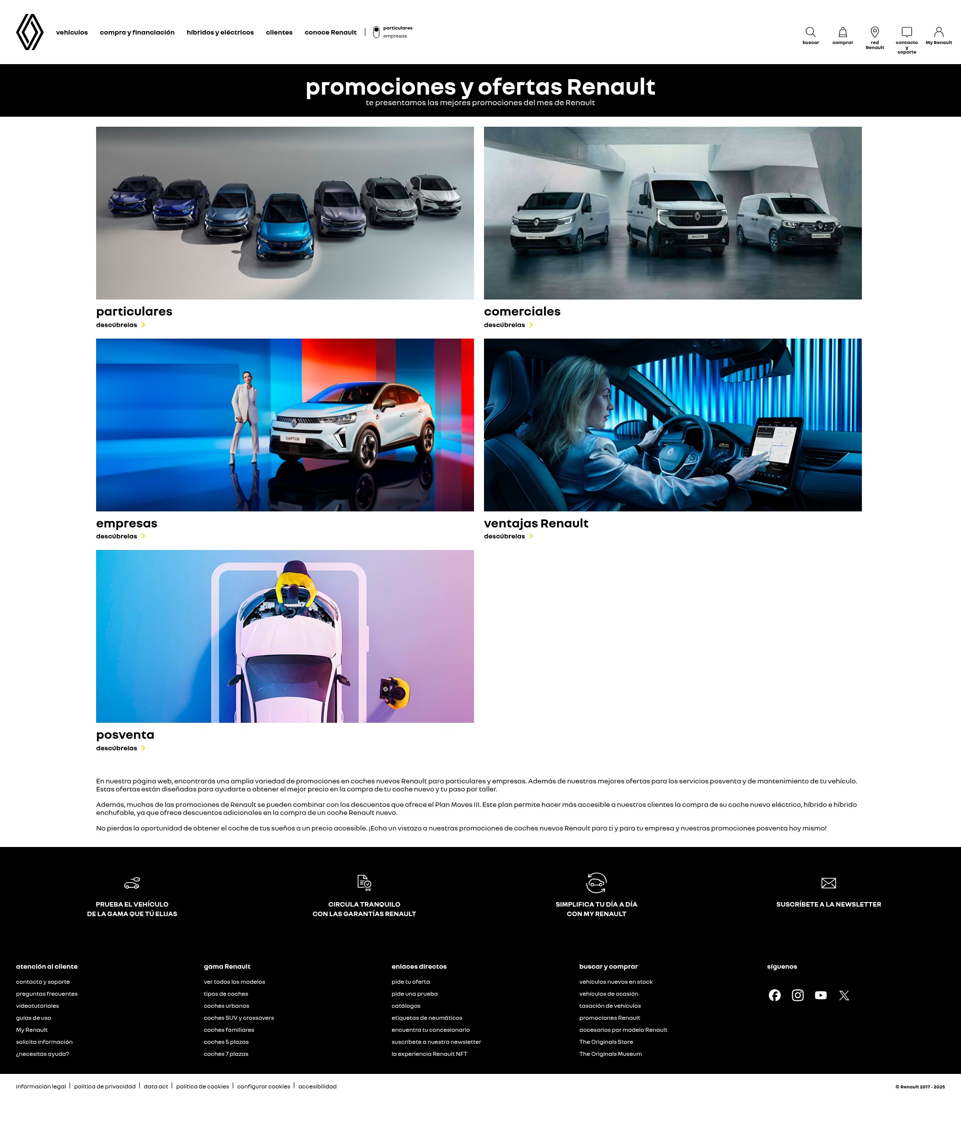 Screenshot of promociones.renault.es