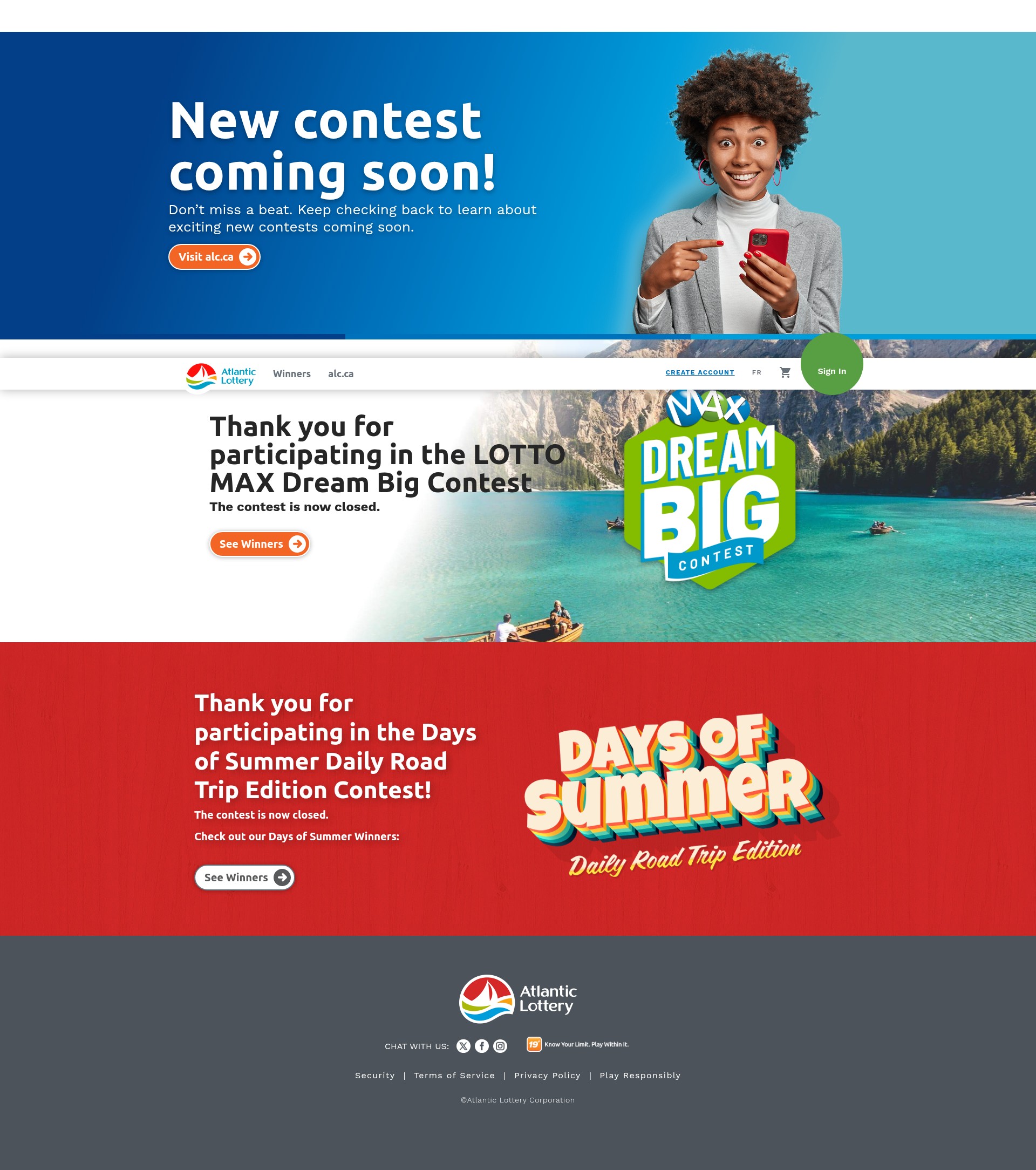 Screenshot of promotions.alc.ca