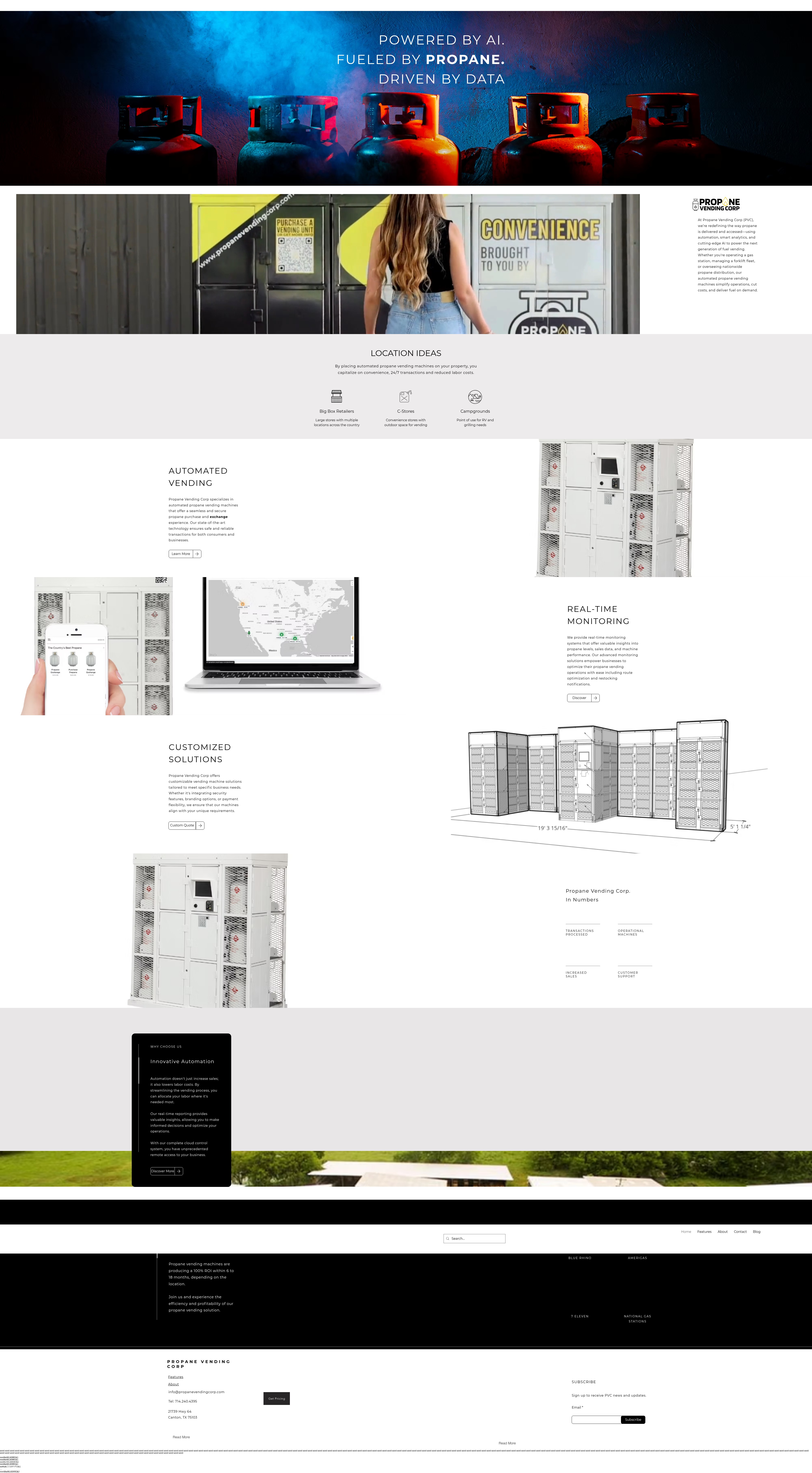 Screenshot of propanevendingcorp.com