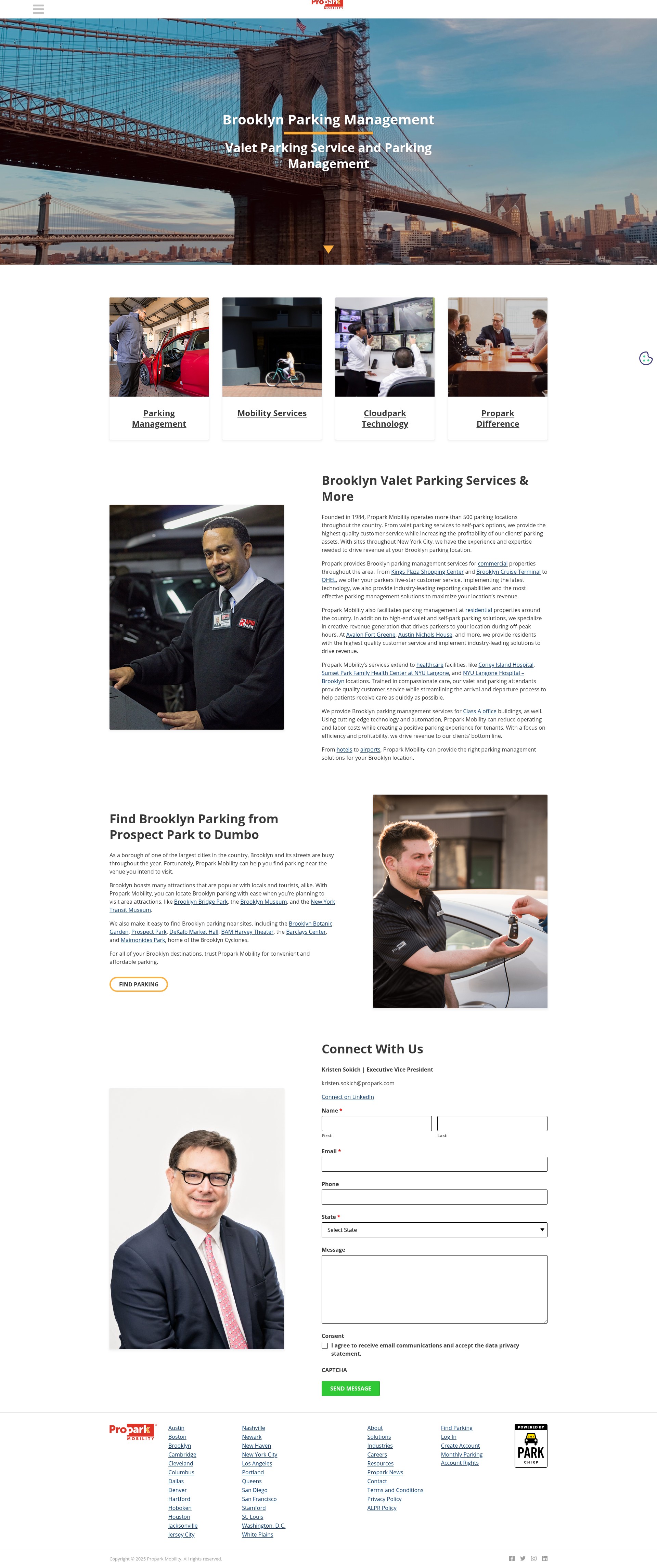 Screenshot of propark.com