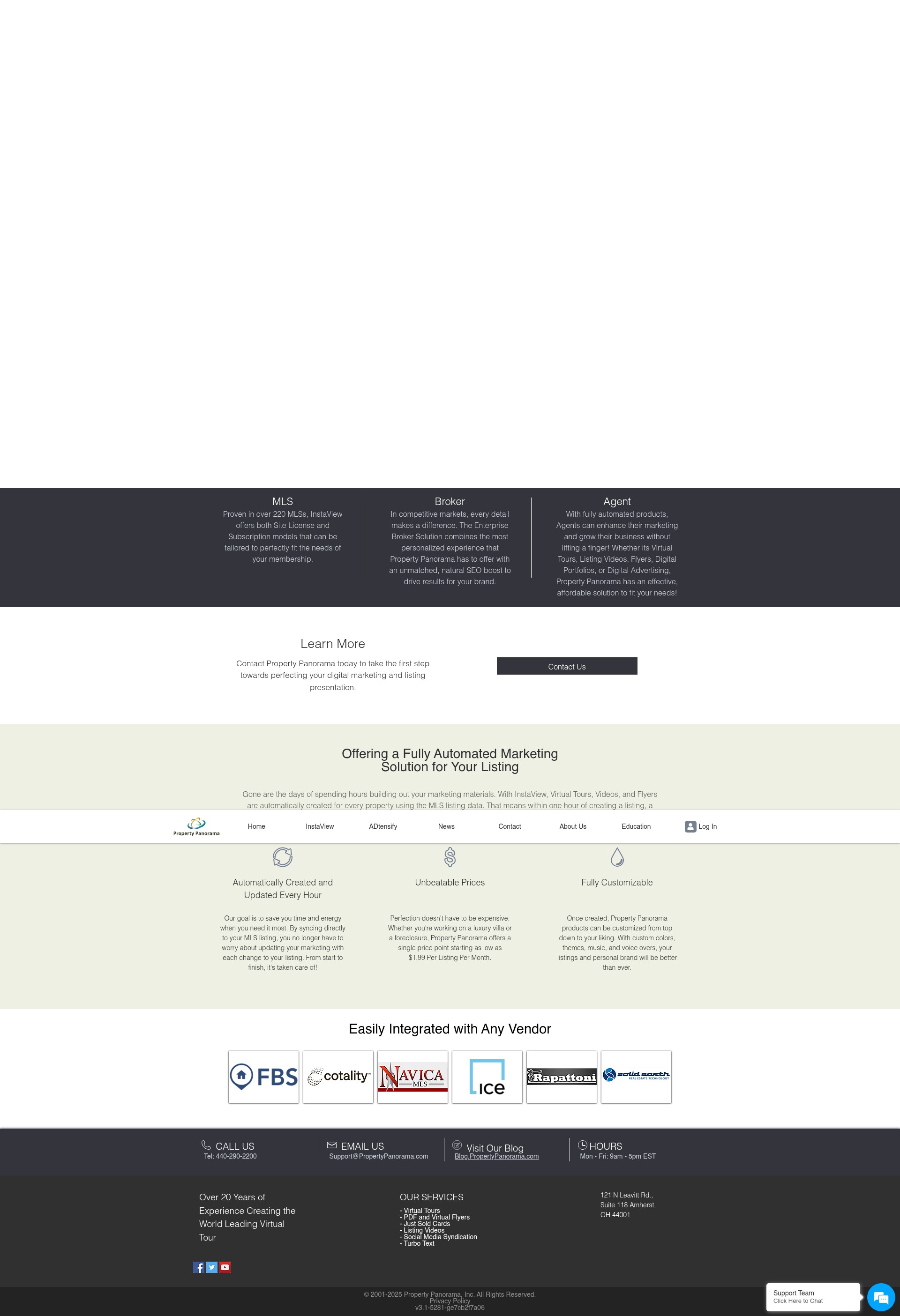 Screenshot of propertypanorama.com