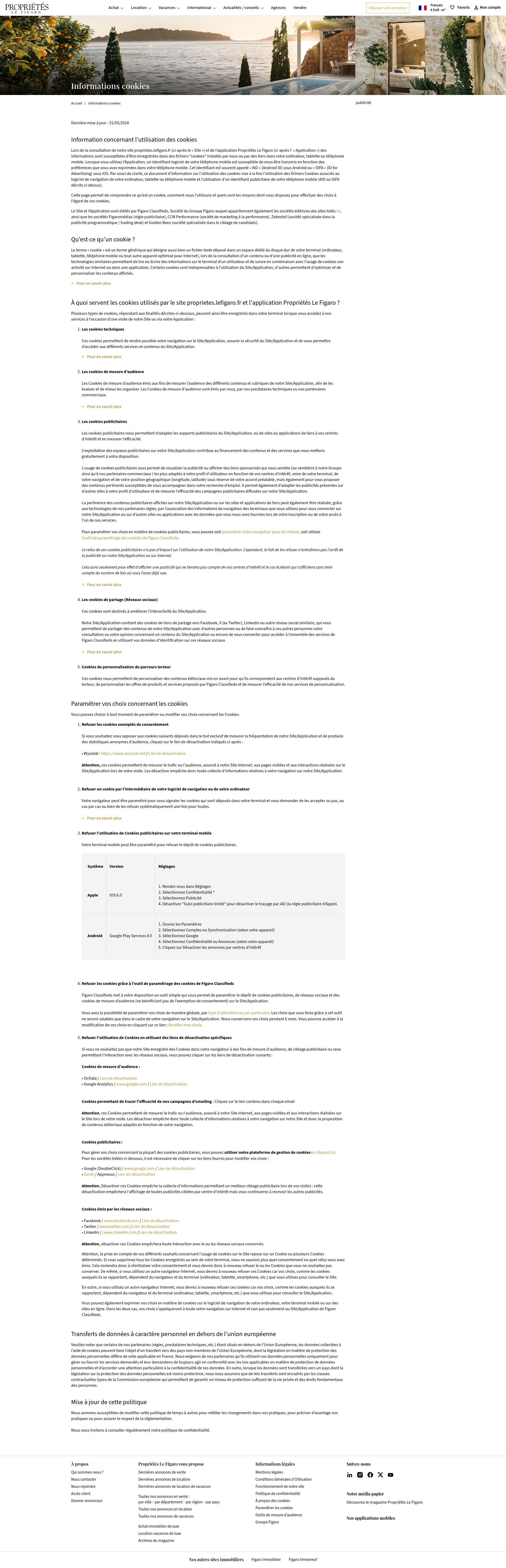 Screenshot of proprietes.lefigaro.fr