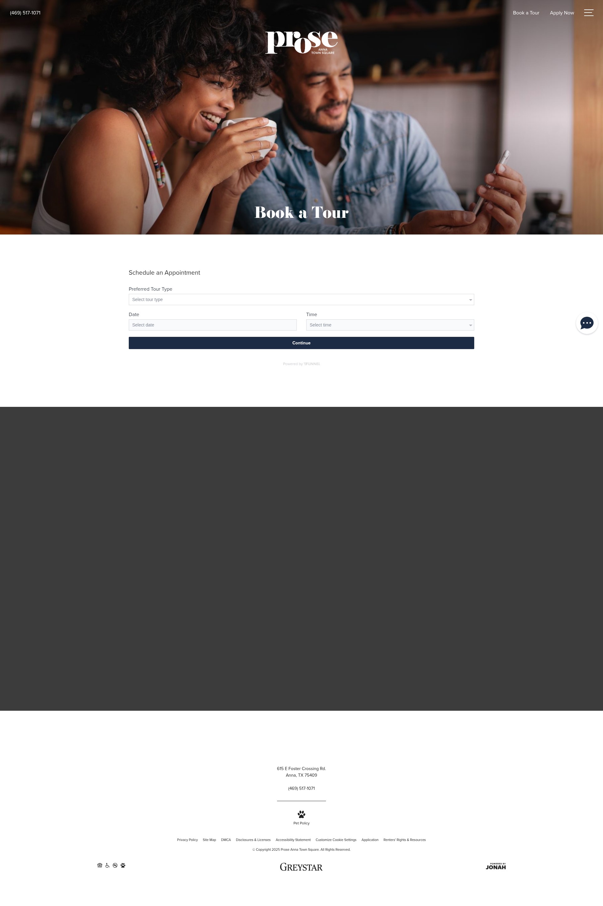 Screenshot of proseannatownsquare.com
