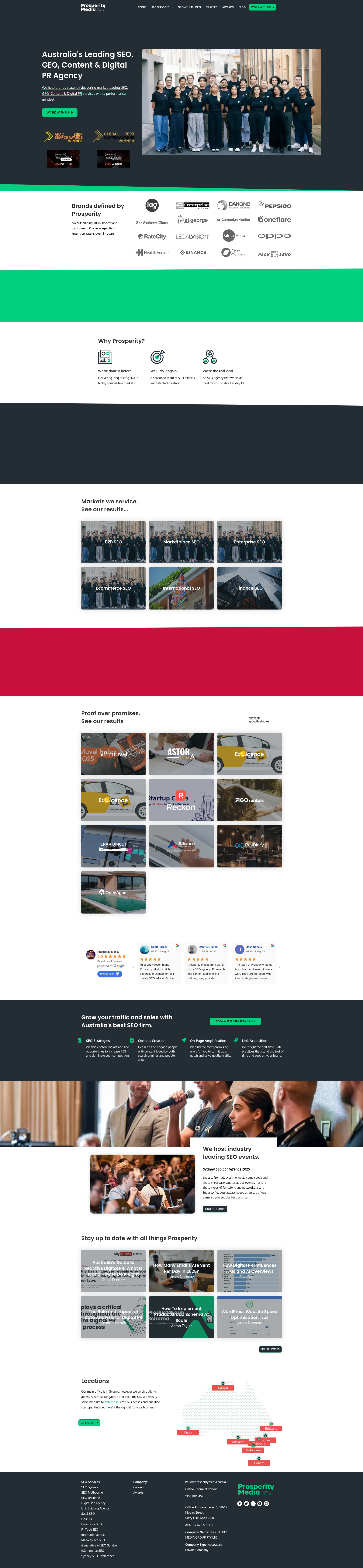 Screenshot of prosperitymedia.com.au