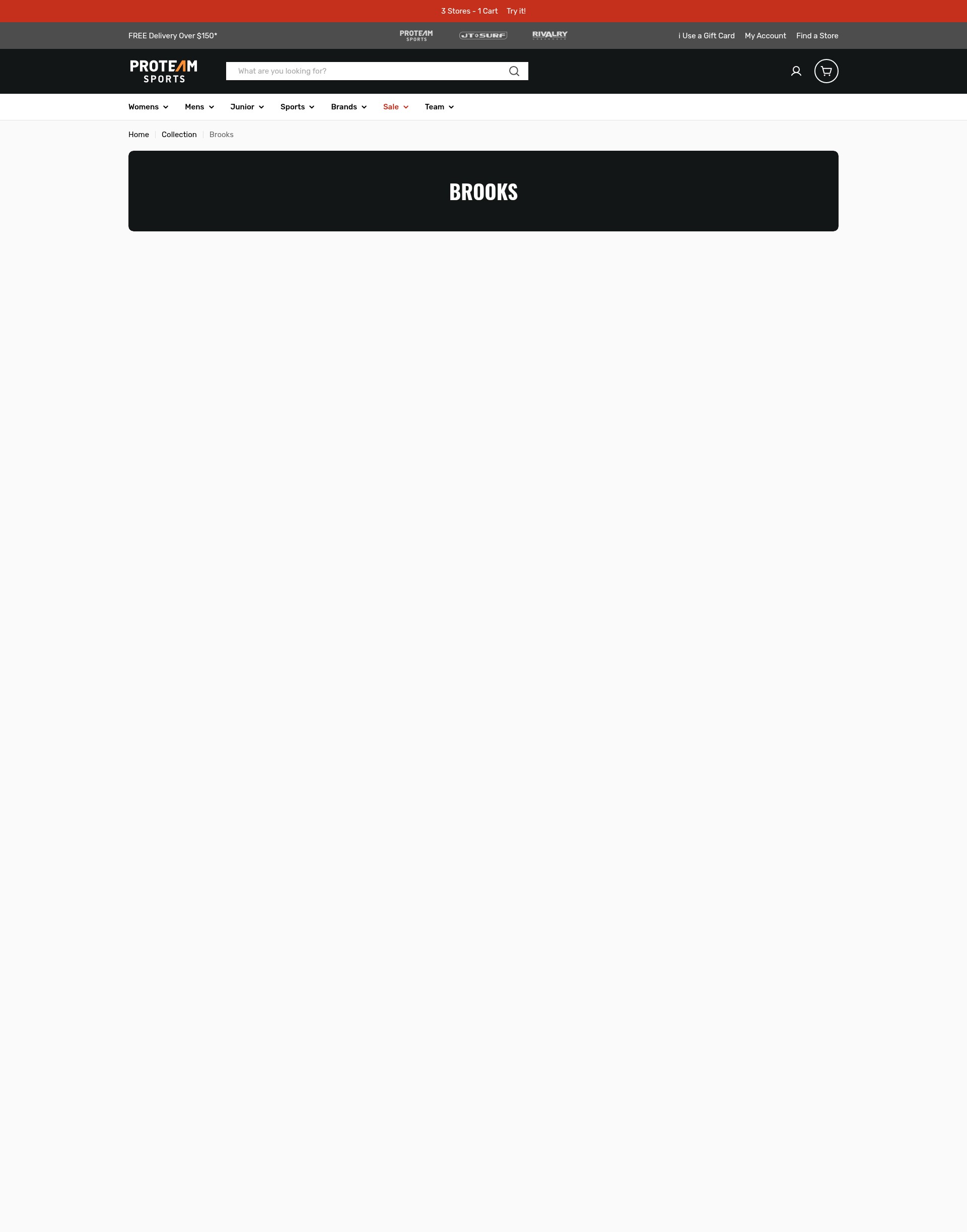 Screenshot of proteamsports.com.au