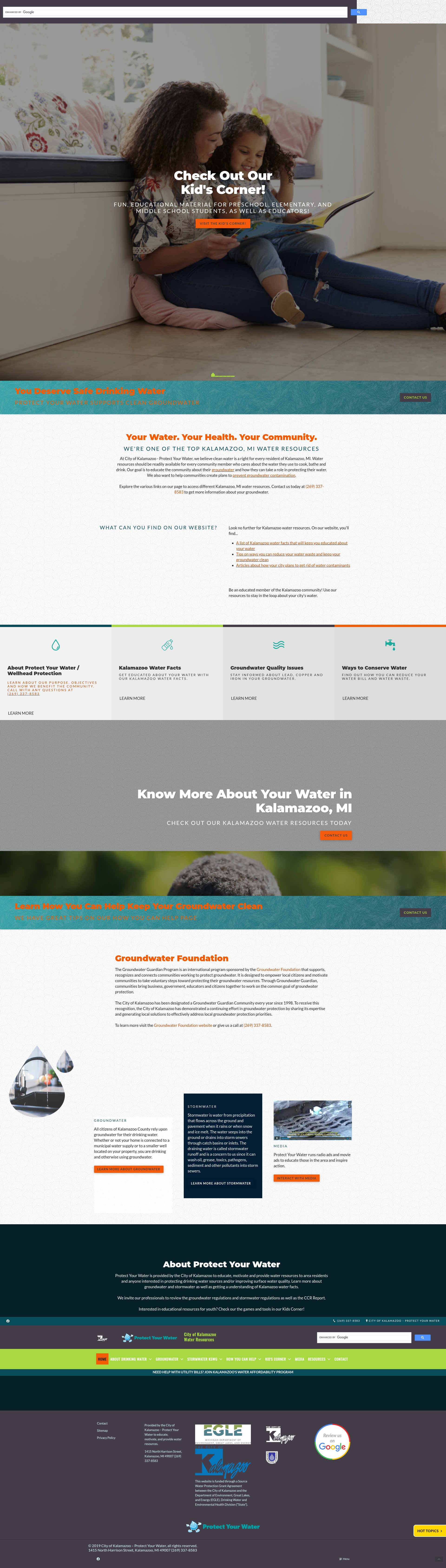 Screenshot of protectyourwater.net