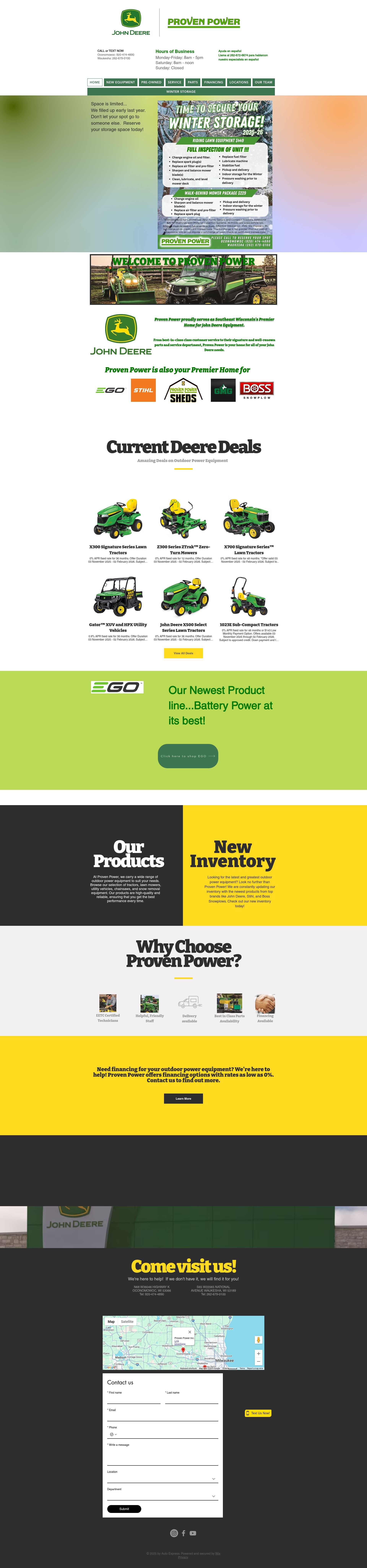 Screenshot of provenpower.com