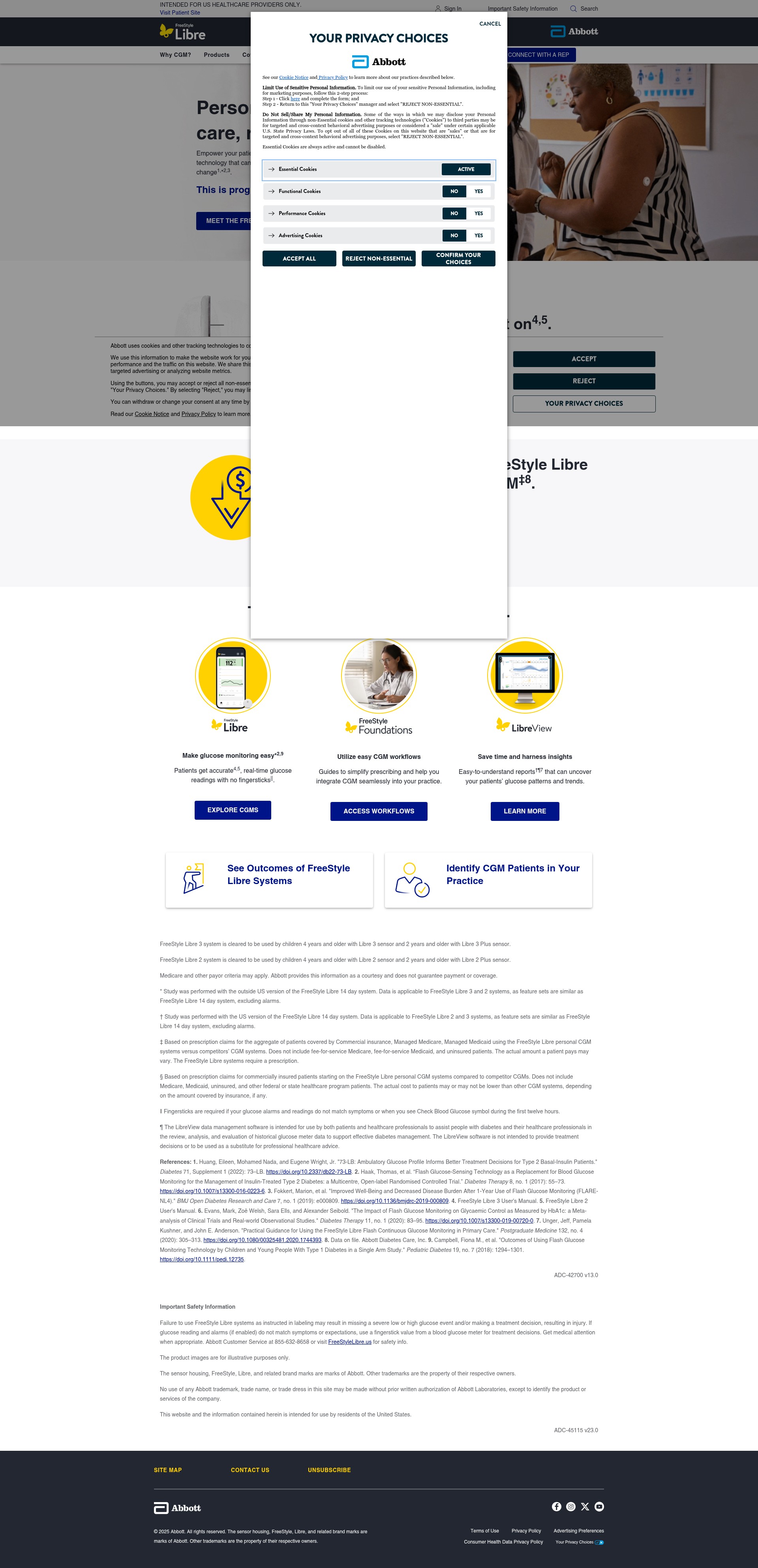 Screenshot of provider.myfreestyle.com