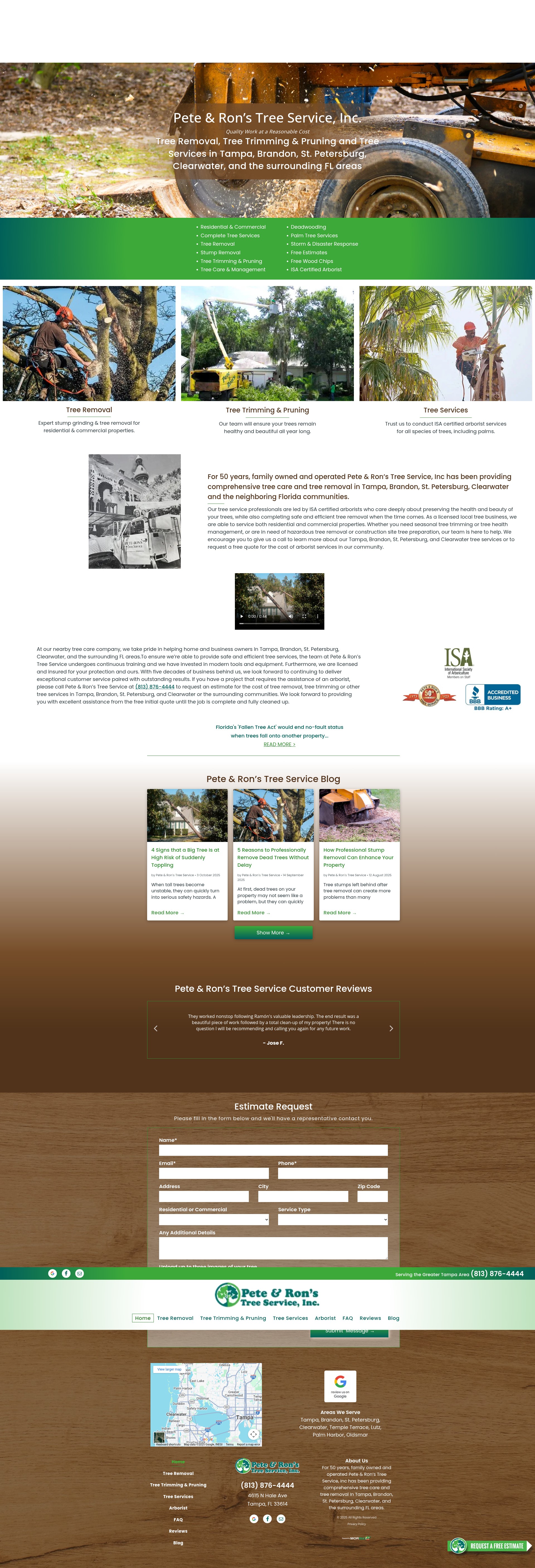 Screenshot of prtree.com