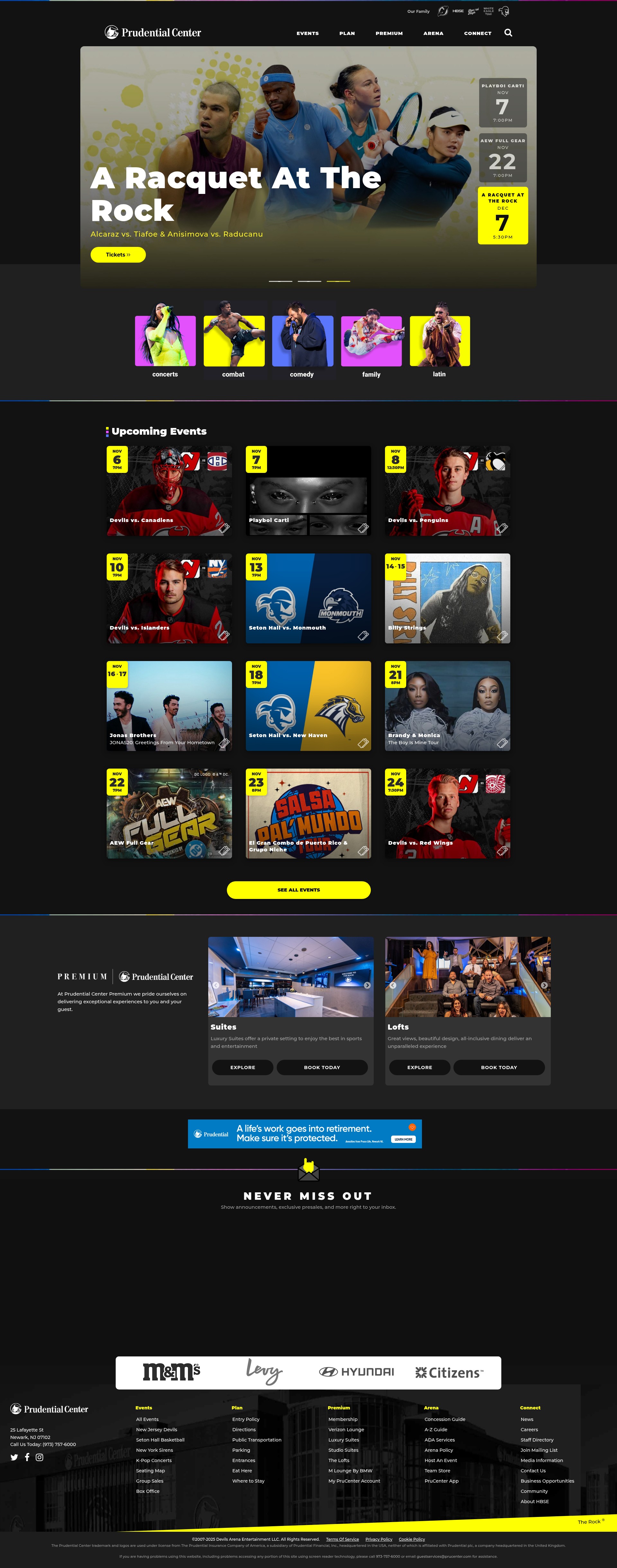 Screenshot of prucenter.com
