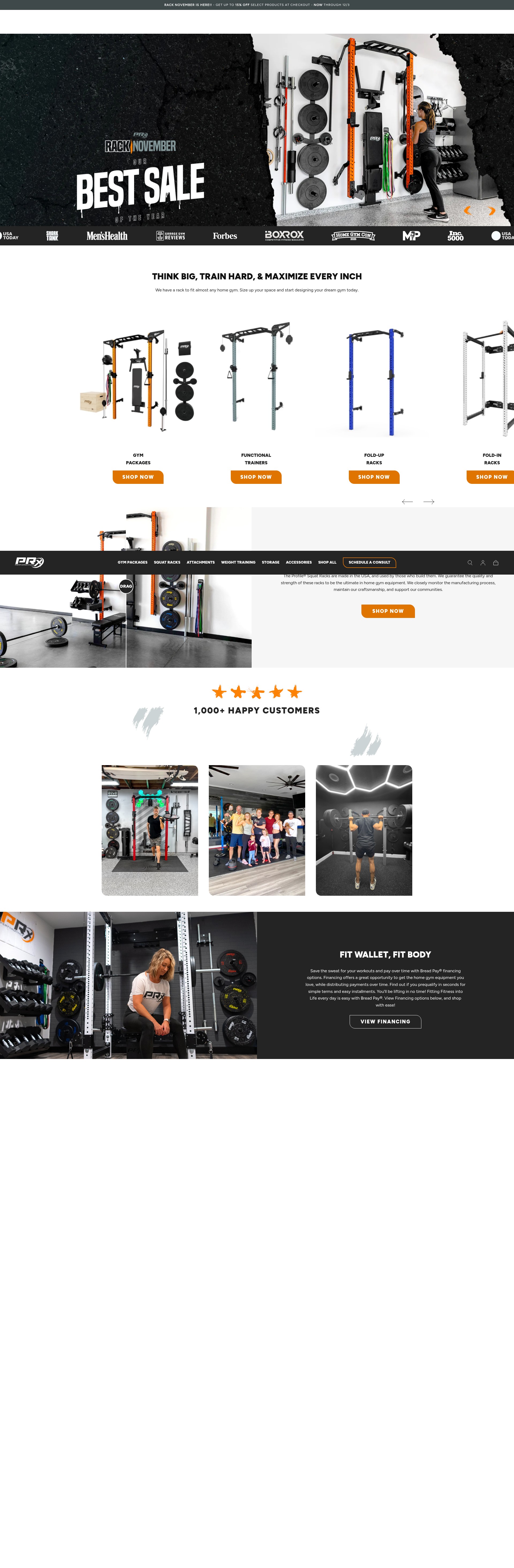 Screenshot of prxperformance.com